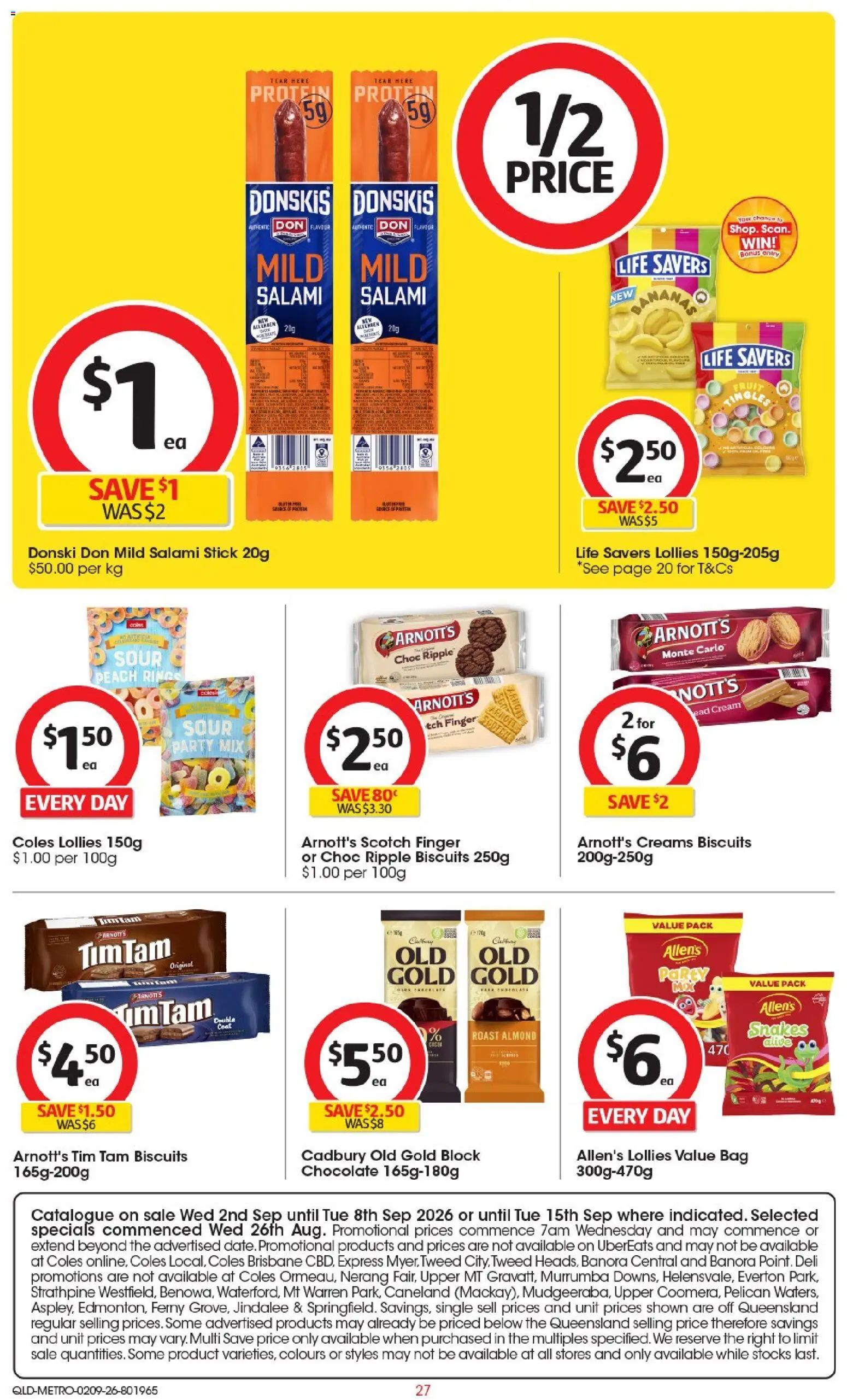 Coles catalogue - valid from 02/09/2026 | Page: 28 | Products: Lollies, Cream, Coat, Scotch