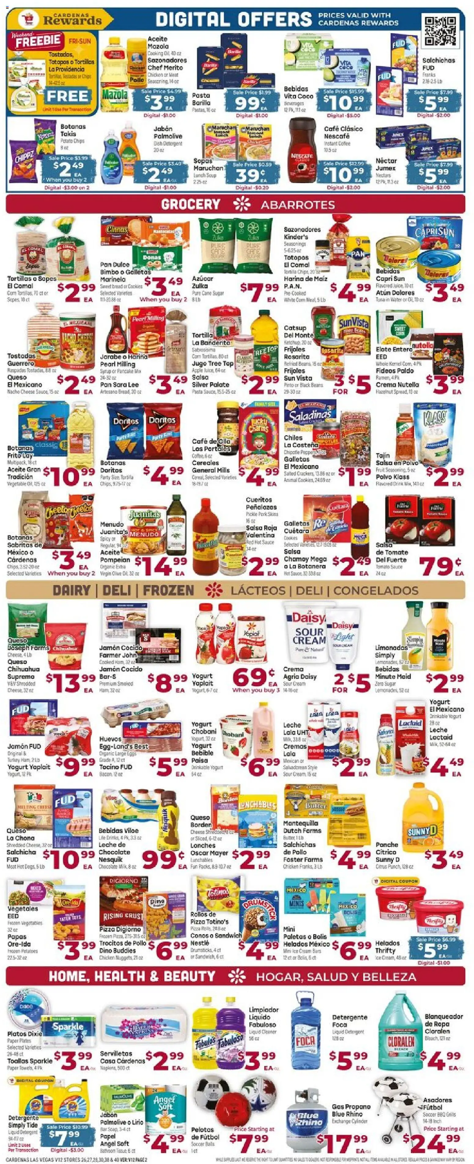 Cardenas Weekly Ad - NV - valid from 10.06.2026 | Page: 2 | Products: Peppers, Detergent, Chips, Sauce