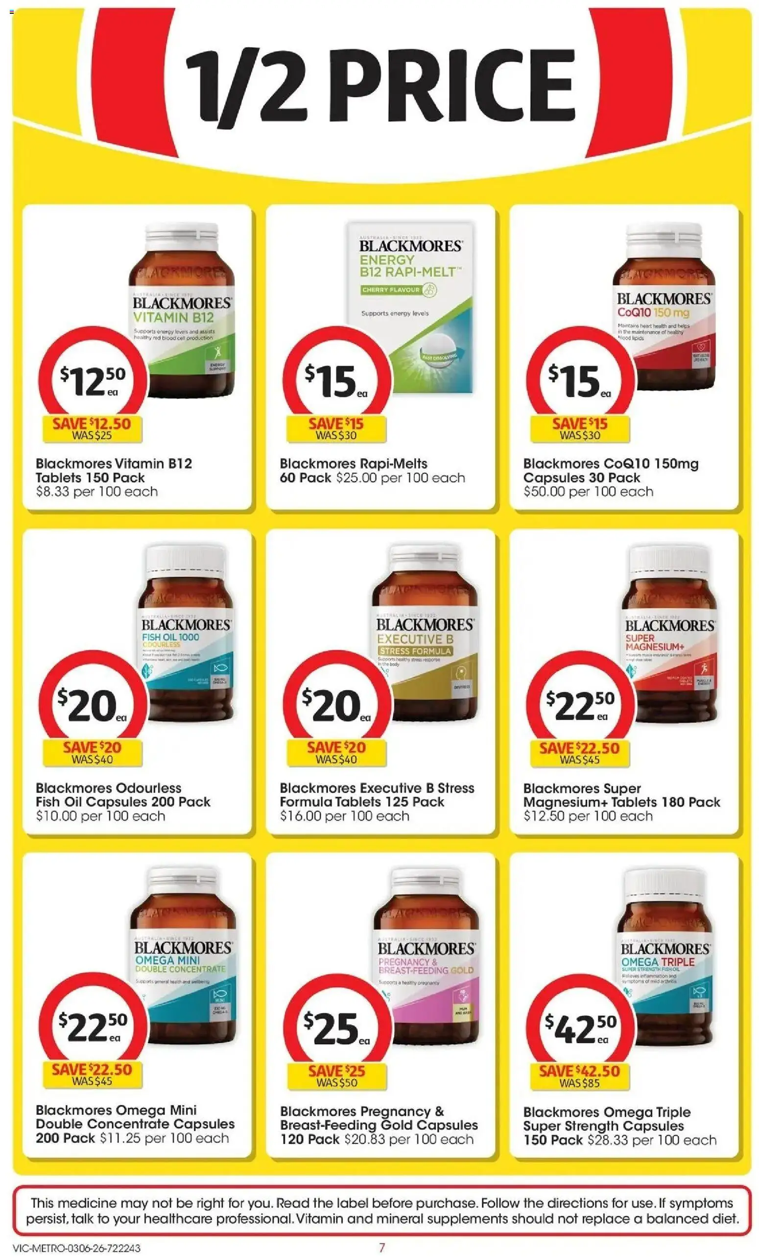 Coles catalogue - valid from 02.06.2026 | Page: 7 | Products: Oil, Fish oil, Tablets, Vitamin