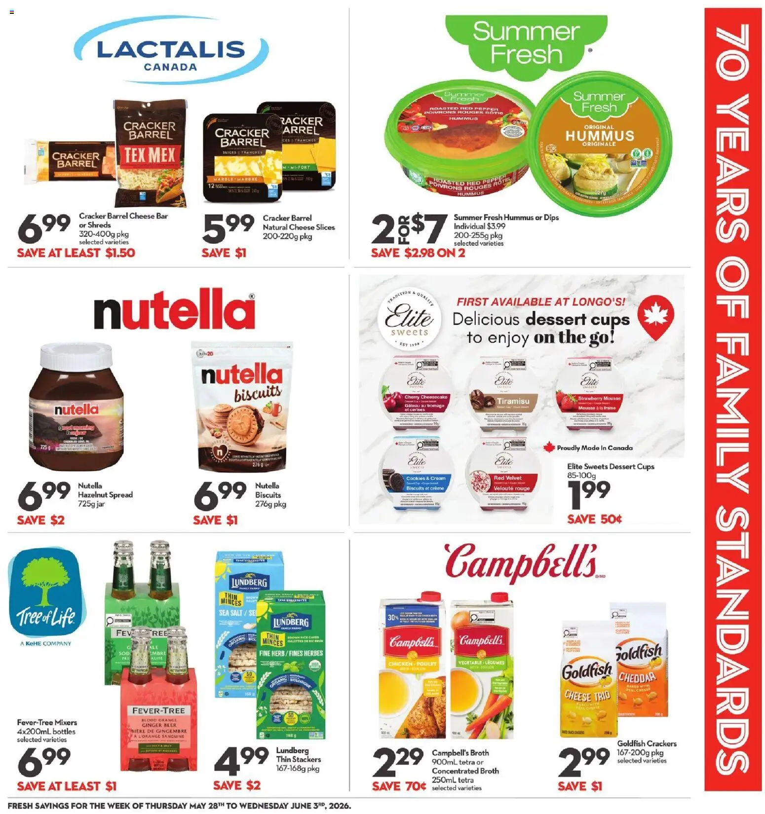 Longo's flyer valid from 28.05.2026 | Page: 9 | Products: Rice, Cream, Juice, Chicken