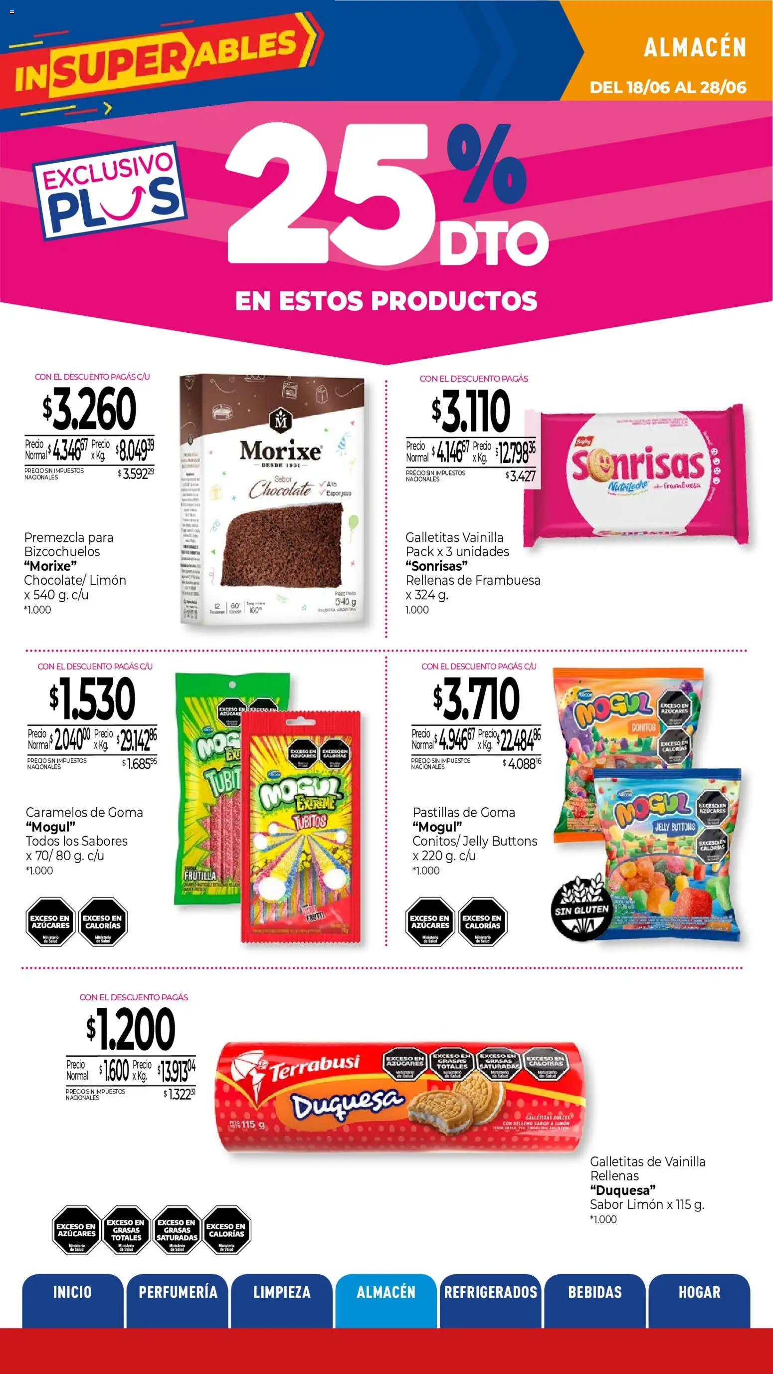 La Anonima catálogo │ válido desde el 18.06.2026 | Página: 19 | Productos: Galletitas, Frutilla, Limón, Chocolate