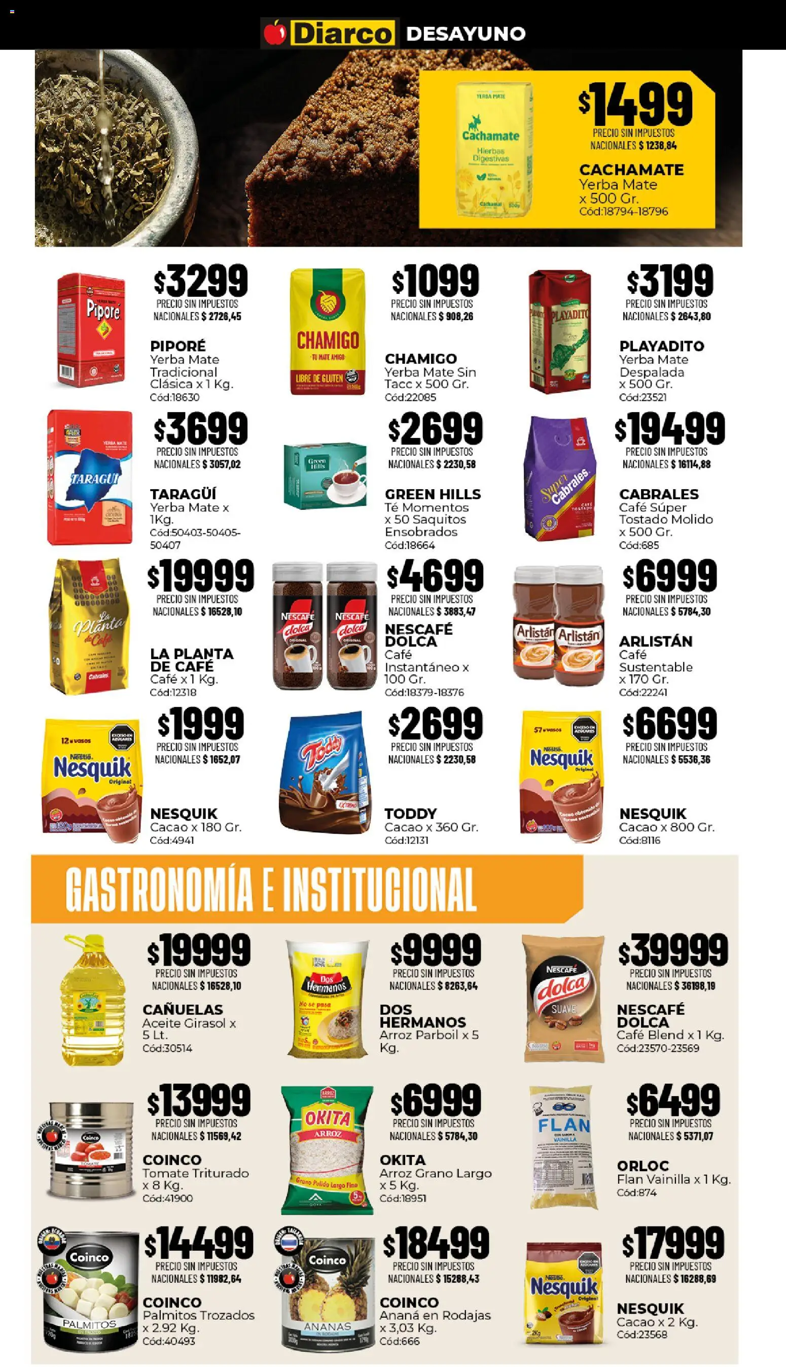 Diarco - Ofertas Sur │ válido desde el 03/08/2026 | Página: 4 | Productos: Vainilla, Yerba, Ananá, Arroz