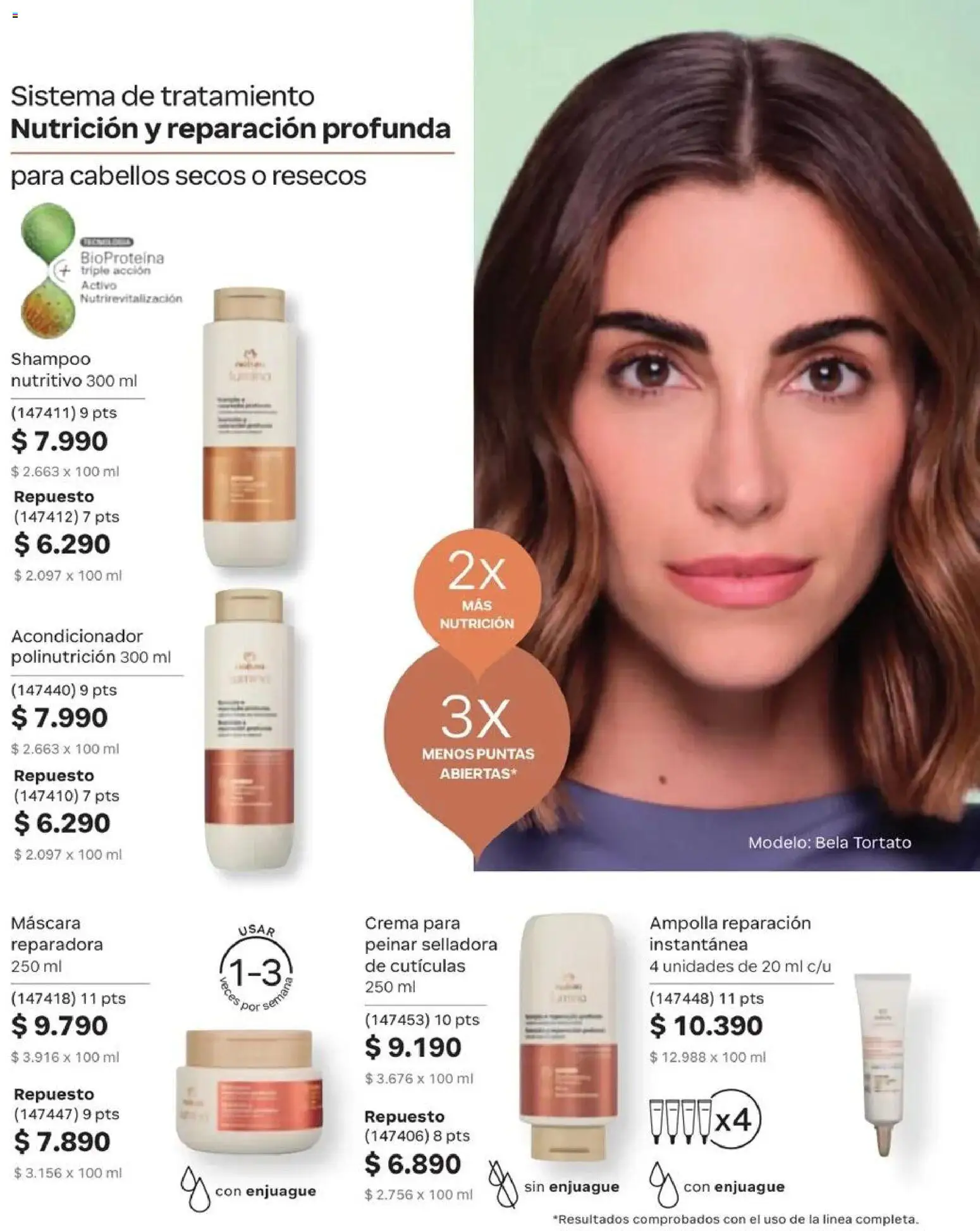 Natura catálogo │ válido desde el 31.08.2026 | Página: 123 | Productos: Ampolla, Máscara, Shampoo, Crema