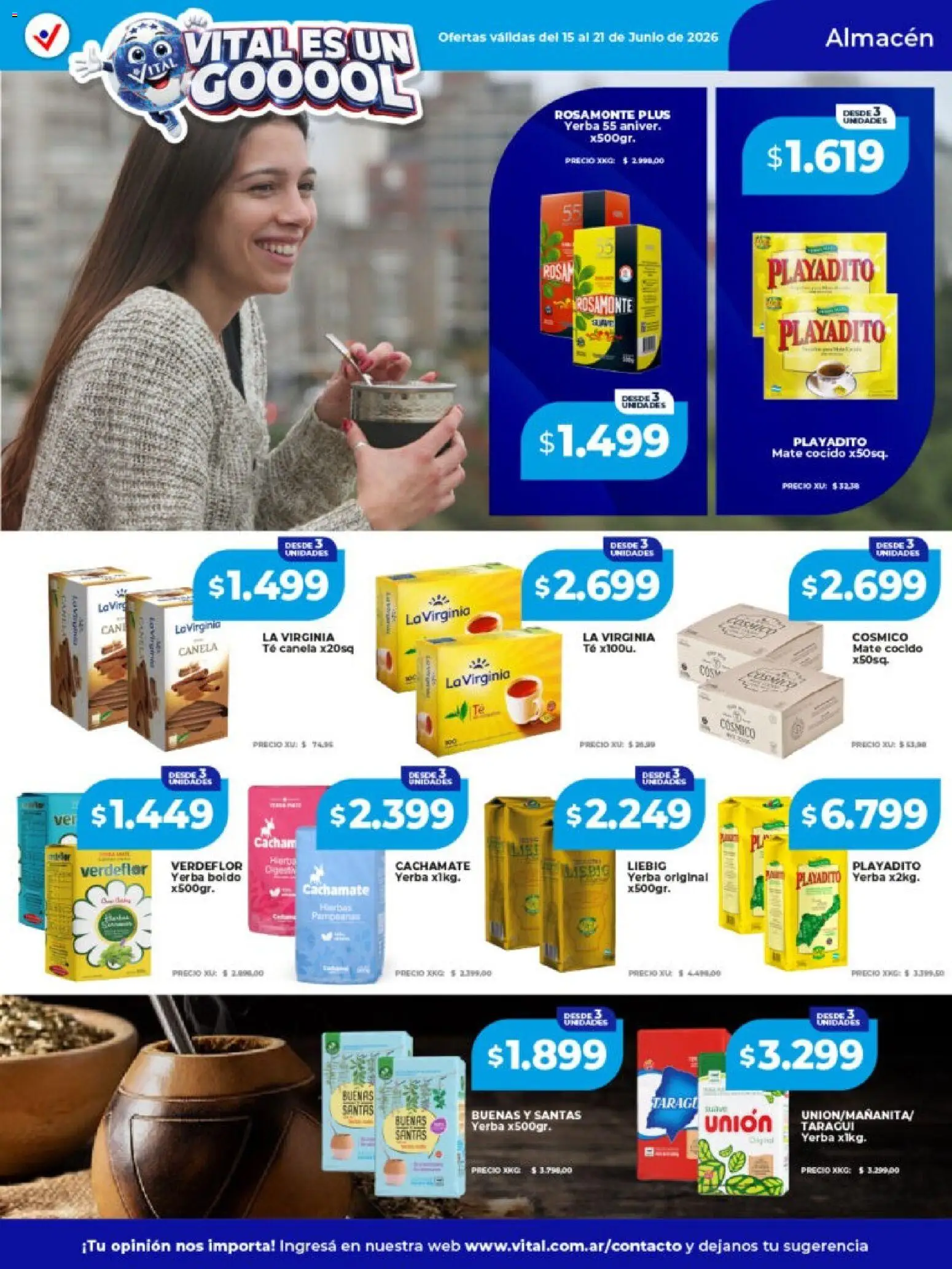 Vital - Ofertas │ válido desde el 15.06.2026 | Página: 16 | Productos: Mate, Yerba, Té, Mate cocido