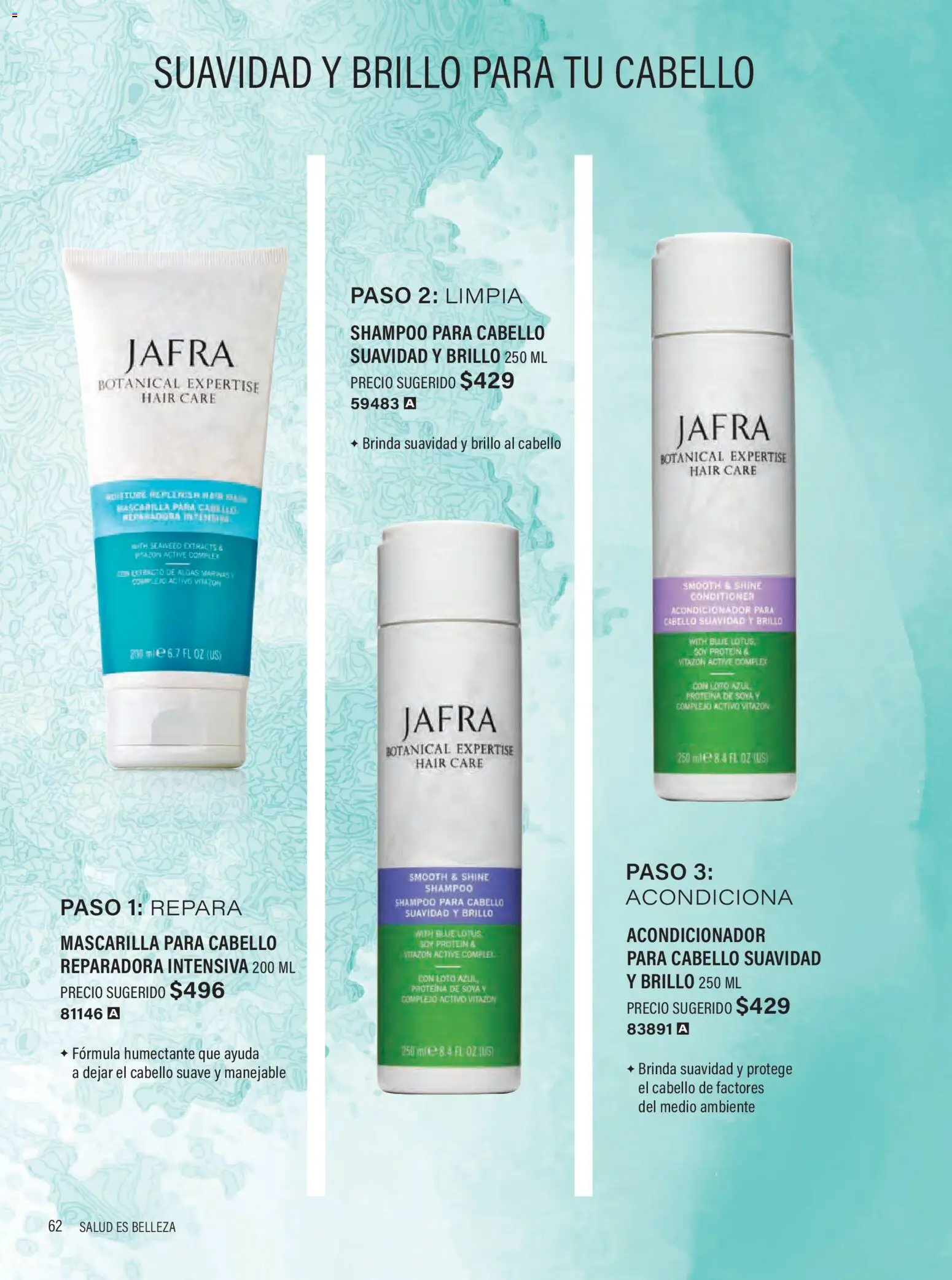 Nuevas ofertas de JAFRA válidas en toda la República Mexicana desde el 01/07/2026. ¡Encuentra las mejores ofertas en JAFRA catálogo Organizador de Ventas! | Página: 62