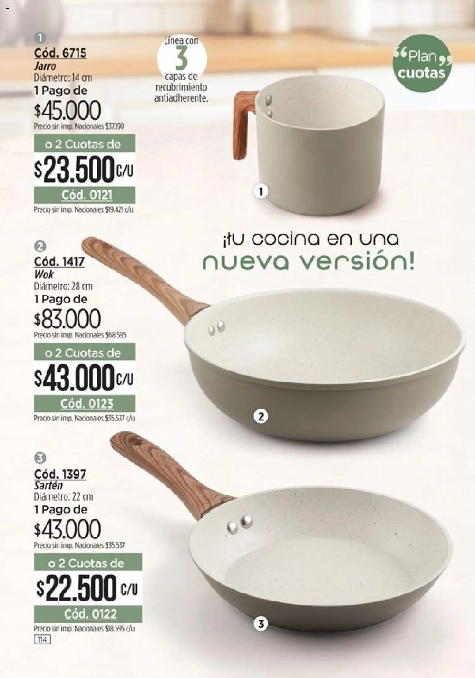 Catálogo Amodil Campaña 15 │ válido desde el 26/08/2026 | Página: 114 | Productos: Cocina, Sartén