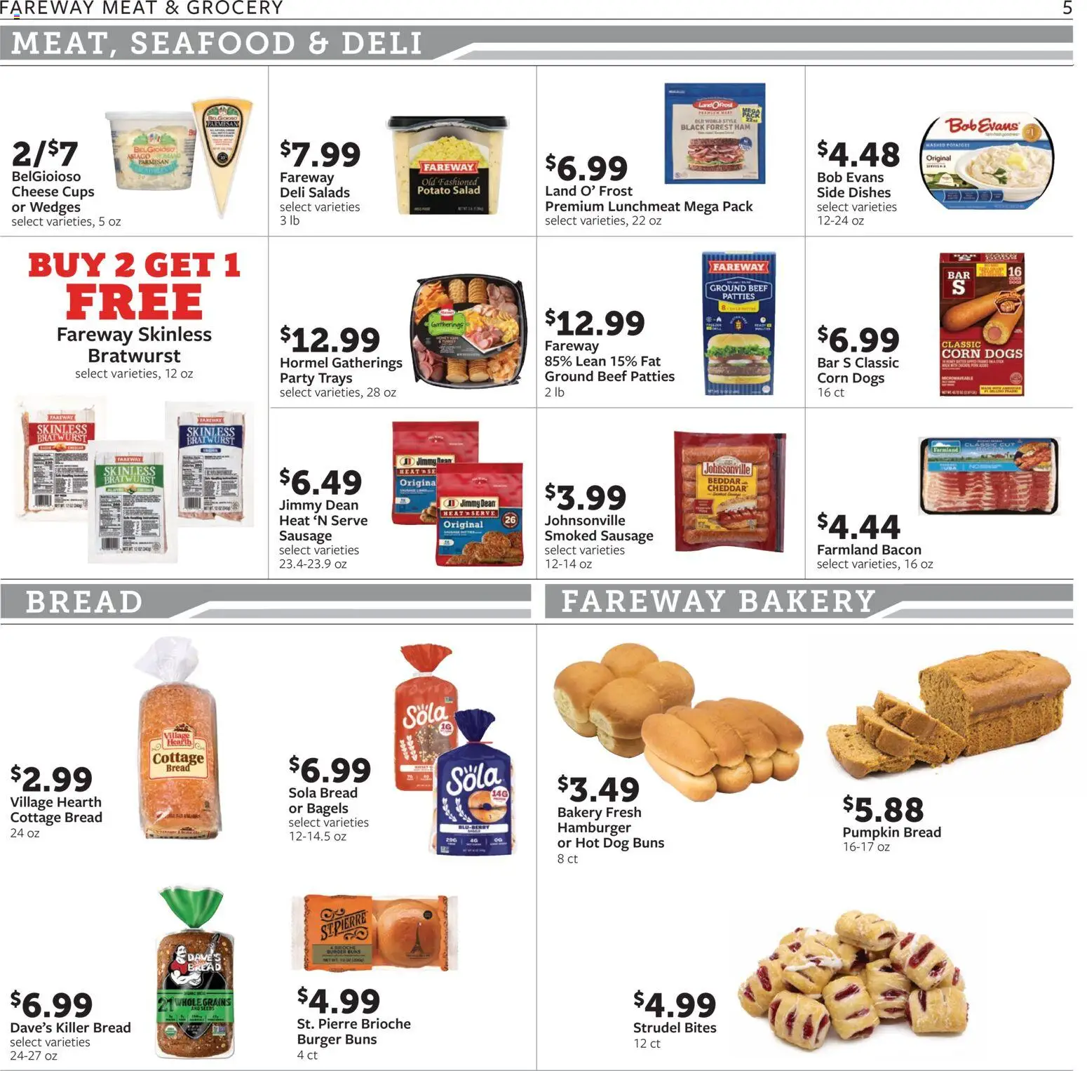 Fareway Weekly Ad - valid from 08/31/2026 | Page: 5 | Products: Dishes, Brioche, Bread, Beef