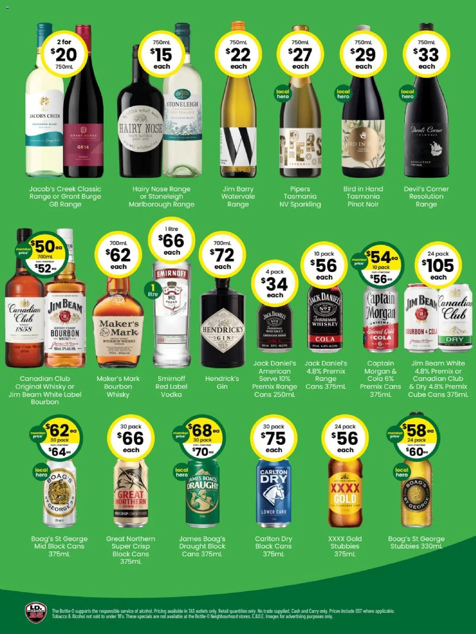 The Bottle-O catalogue - valid from 03/08/2026 | Page: 2 | Products: Bourbon, Vodka, Whiskey