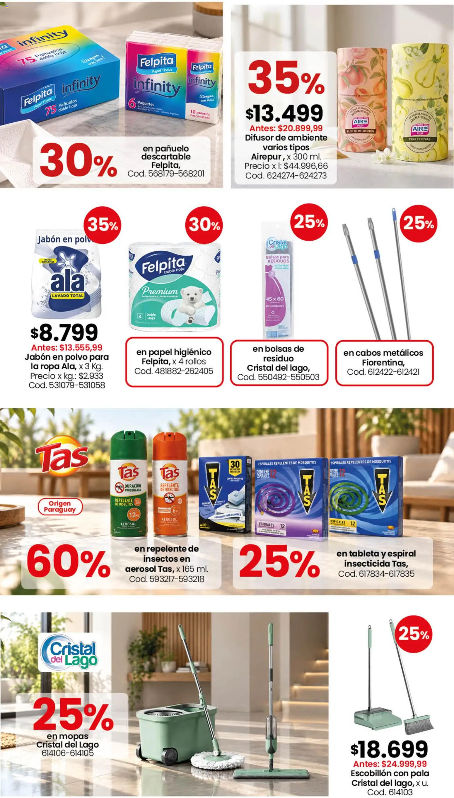 Coto - Perfumería y limpieza │ válido desde el 28/09/2026 | Página: 6 | Productos: Insecticida, Pera, Ropa, Escobillon