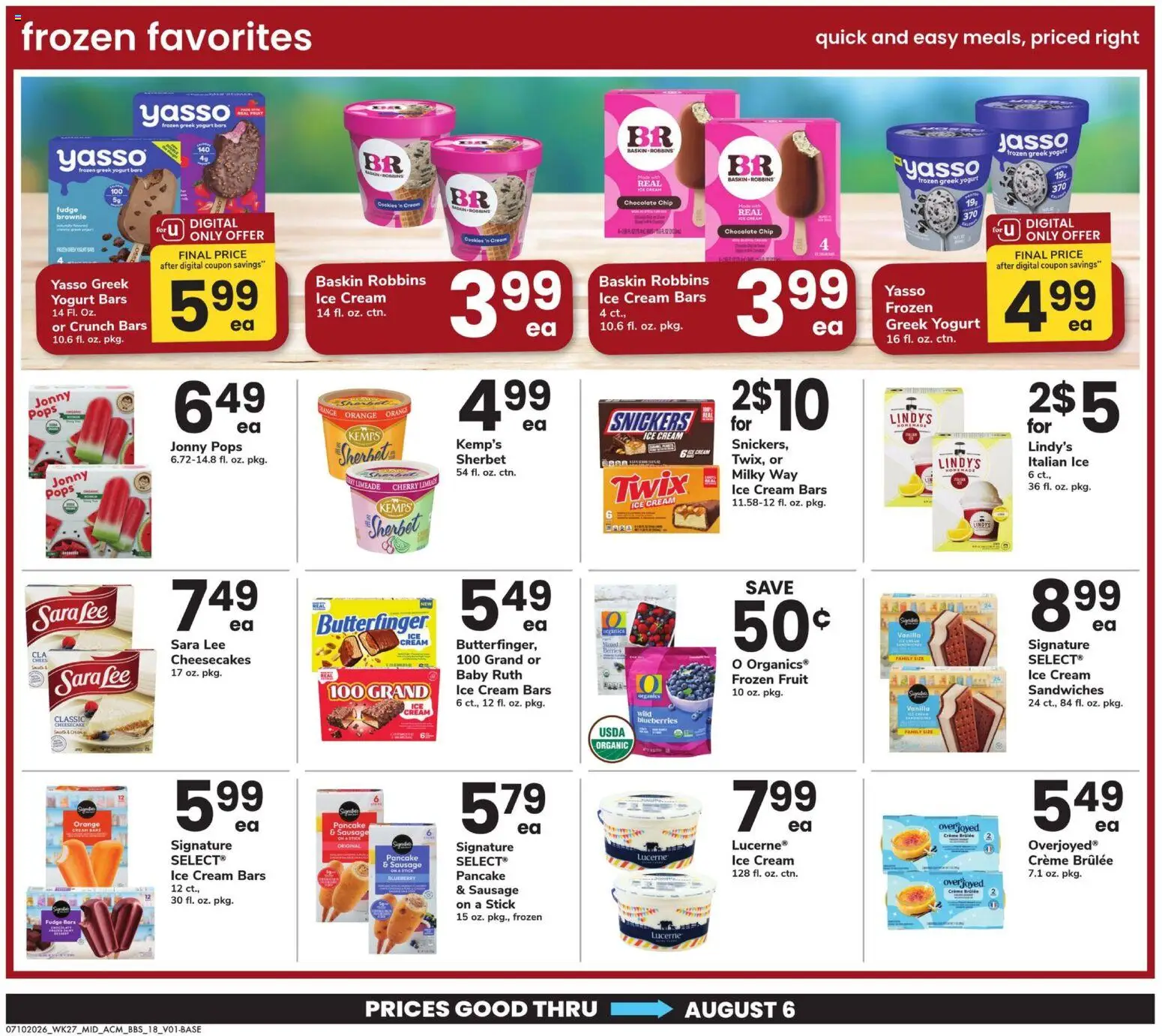Acme Big Book of Savings - valid from 07/10/2026 | Page: 18 | Products: Yogurt, Chocolate, Chocolate Chip, Cheesecake