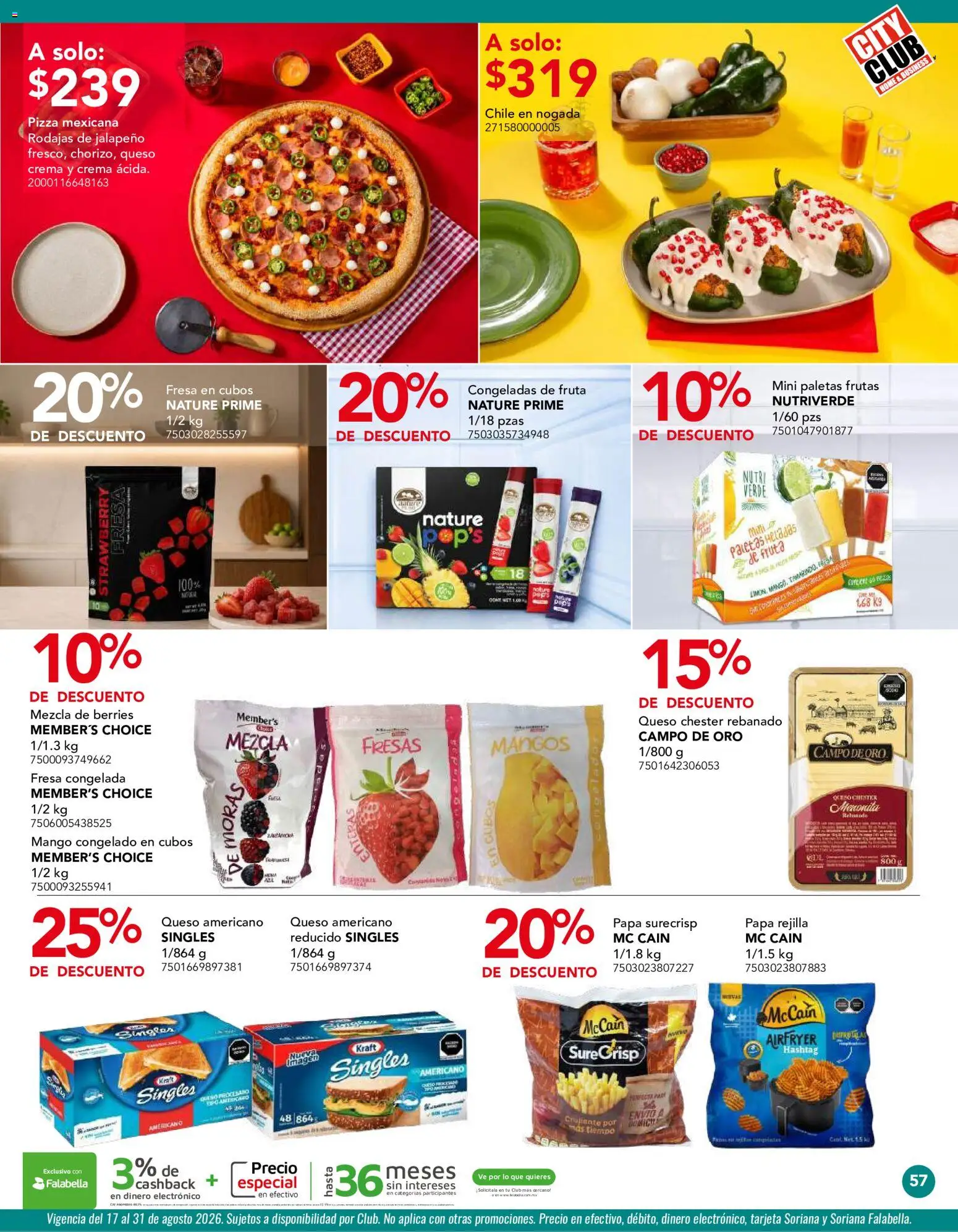 Nuevas ofertas de City Club válidas en toda la República Mexicana desde el 03/08/2026. ¡Encuentra las mejores ofertas en City Club catálogo! | Página: 57