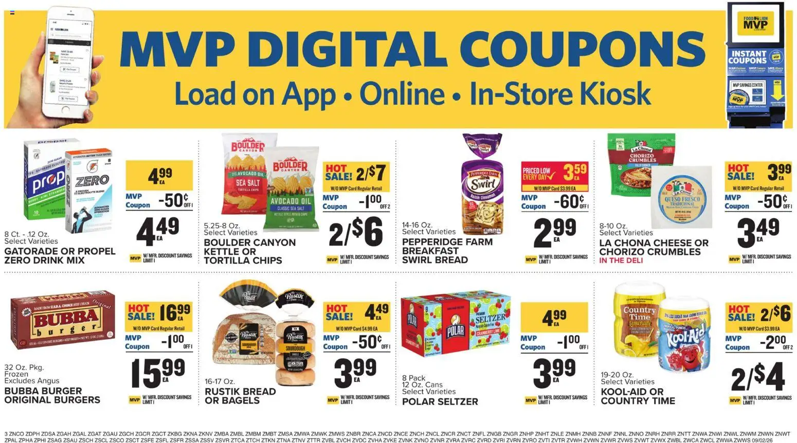 Food Lion Weekly Ad - valid from 09/02/2026 | Page: 17 | Products: Cheese, Bread, Tortilla chips, Kettle