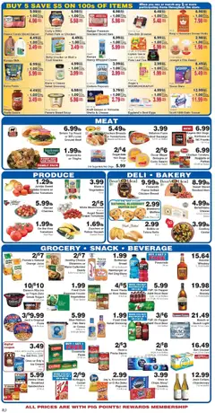 Preview of Piggly Wiggly weekly ads valid from 07/08/2026 | Page: 2 | Products: Bakery, Yogurt, Eggs, Sauce