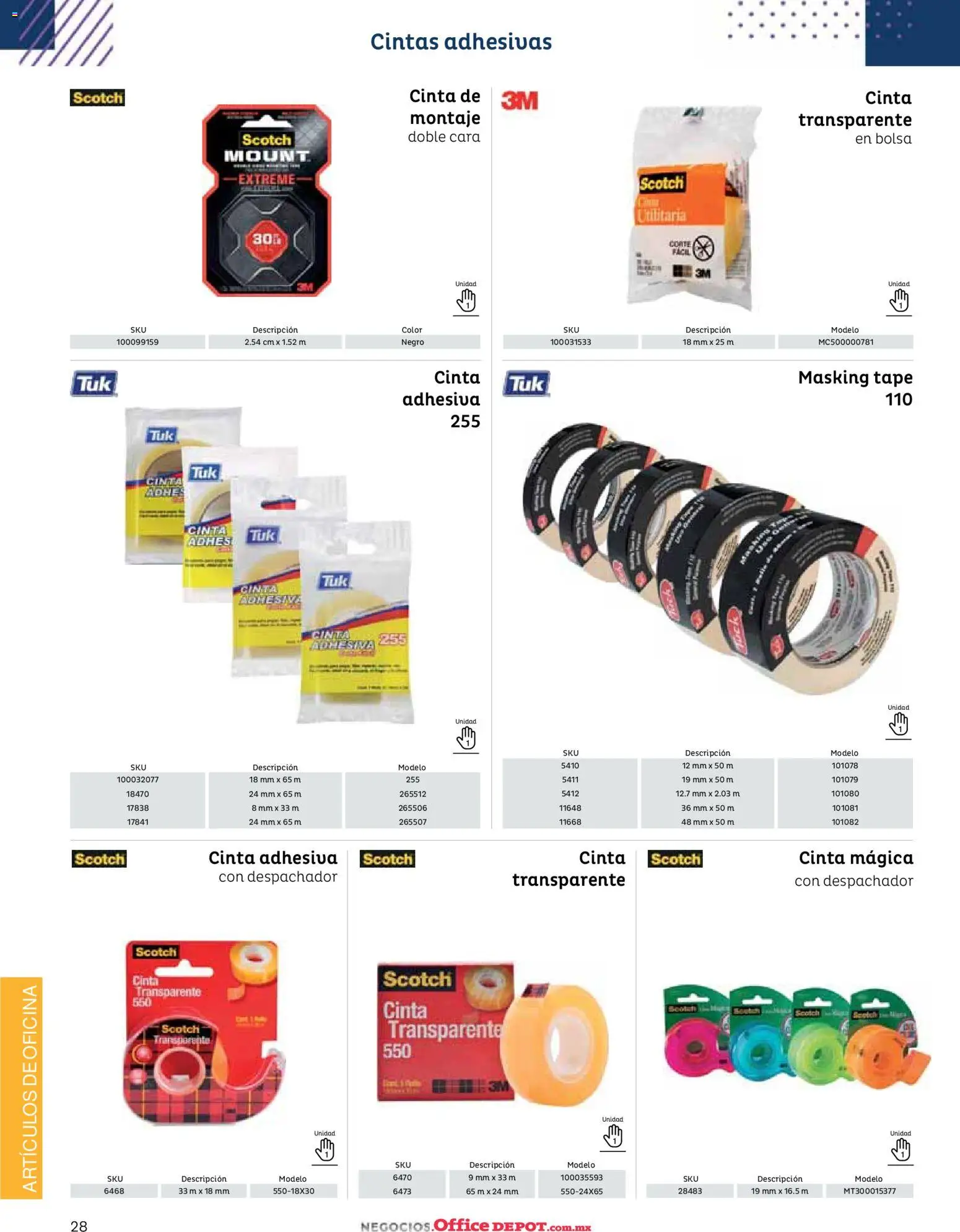 Nuevas ofertas de Office Depot válidas en toda la República Mexicana desde el 12.01.2026. ¡Encuentra las mejores ofertas en Office Depot catálogo 2026! | Página: 30 | Productos: Bolsa, Cinta