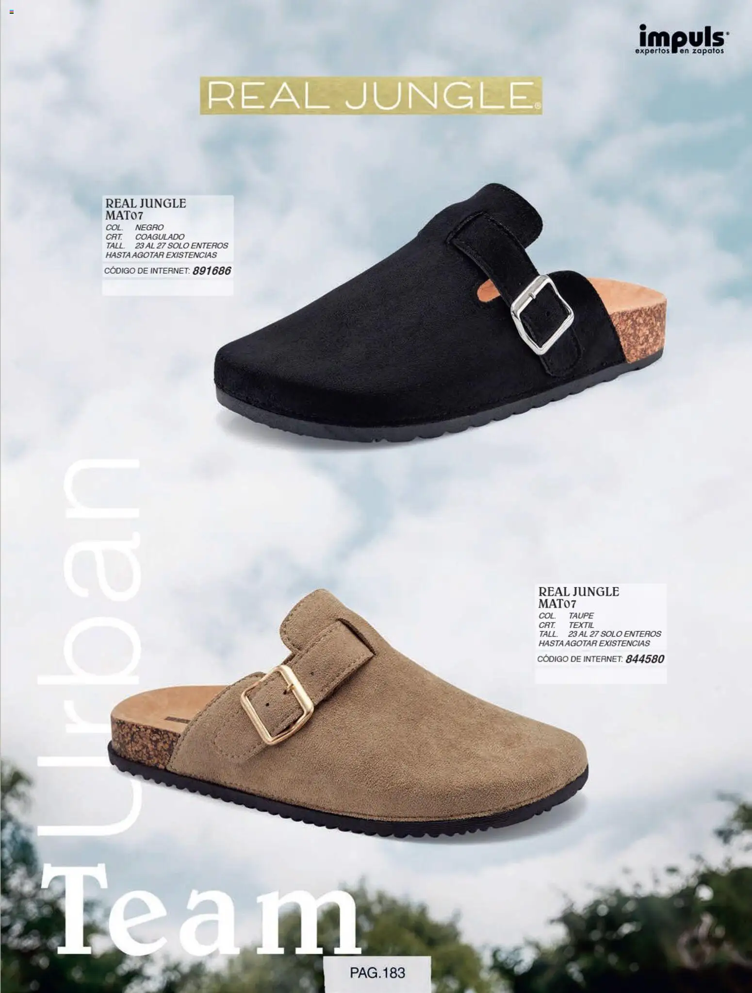 Nuevas ofertas de Impuls válidas en toda la República Mexicana desde el 01/07/2026. ¡Encuentra las mejores ofertas en Impuls catálogo Otoño Invierno! | Página: 185 | Productos: Zapatos