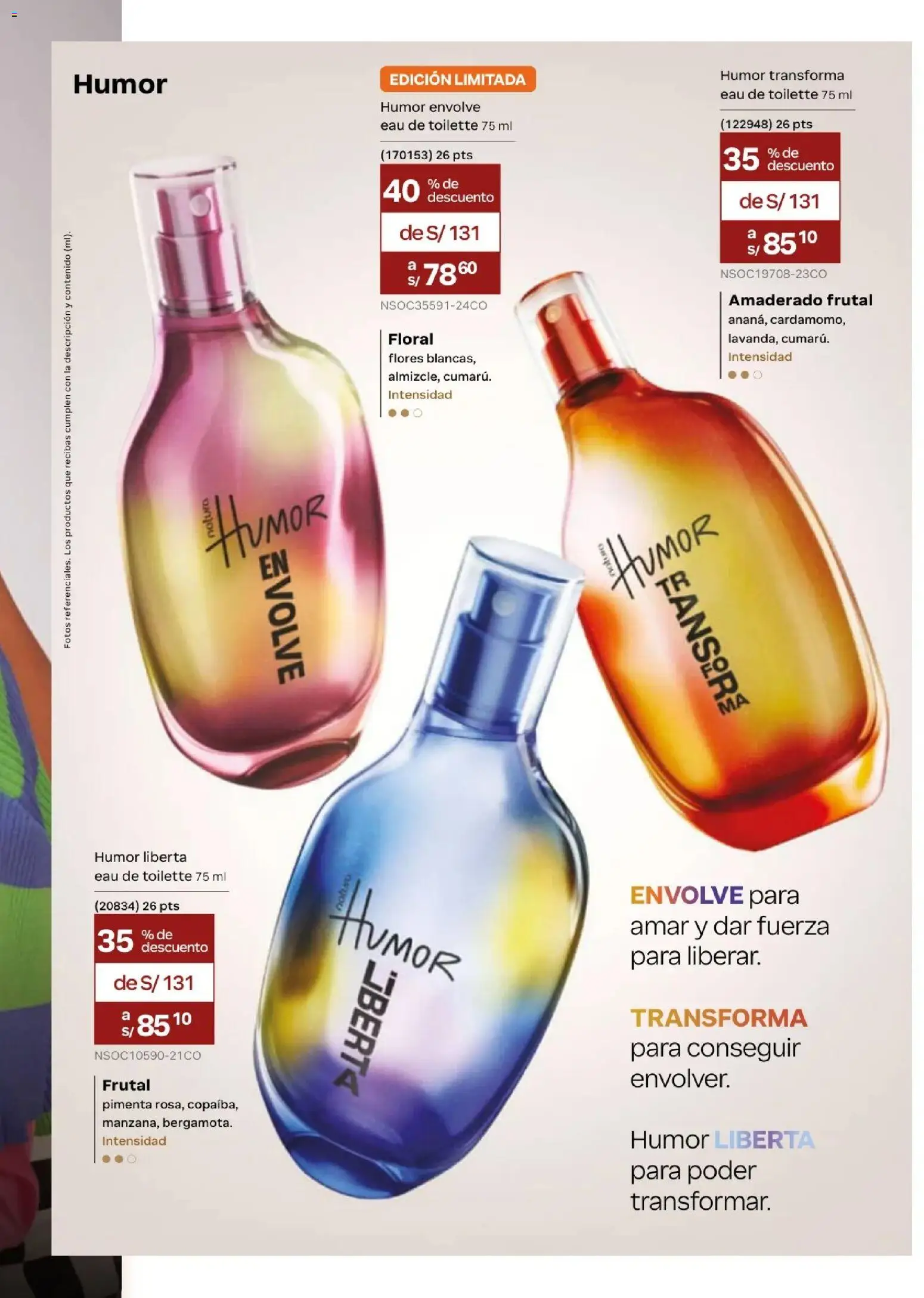 Catálogo Natura válido desde 31/03/2026 | Página: 50 | Productos: Flores, EAU de Toilette