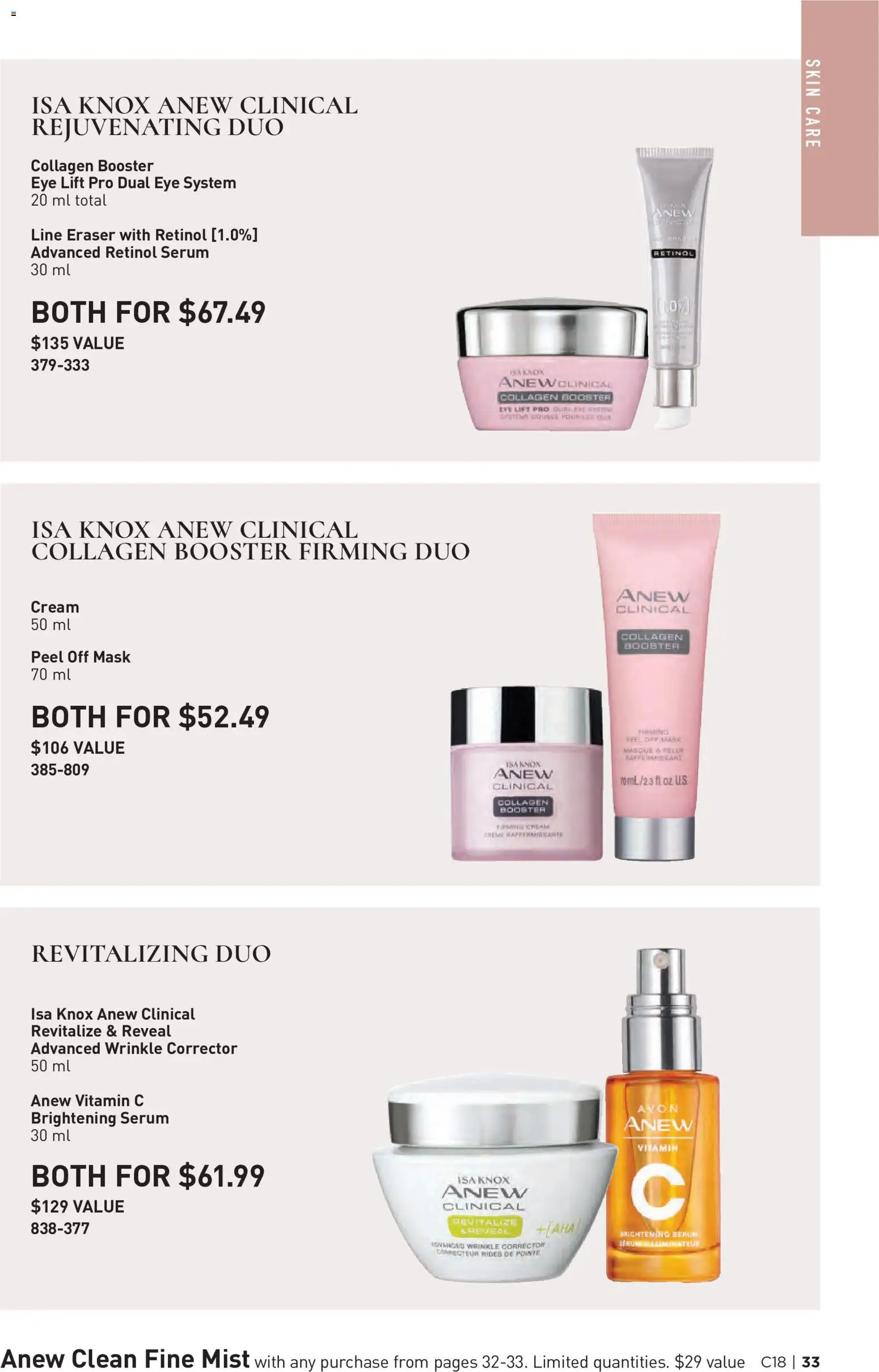 Avon flyer valid from Aug 27, 2026 | Page: 33 | Products: Cream, Mask