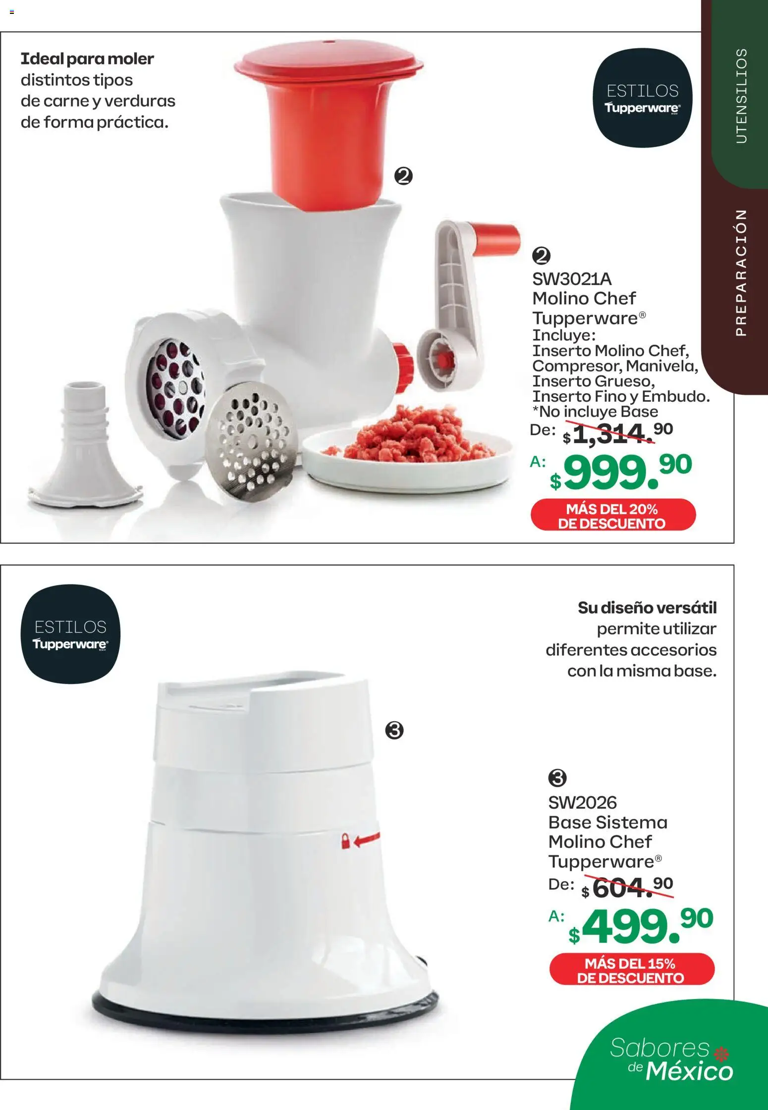 Nuevas ofertas de Tupperware válidas en toda la República Mexicana desde el 10/08/2026. ¡Encuentra las mejores ofertas en Tupperware catálogo! | Página: 19 | Productos: Carne, Verduras