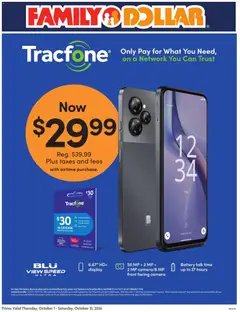 Preview of Family Dollar weekly ads valid from 10/01/2026