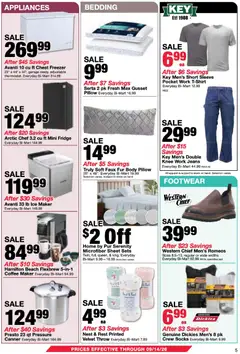 Preview of Bi-Mart weekly ads valid from 08/25/2026 | Page: 5 | Products: Bedding, Ice, Jeans, Sheet