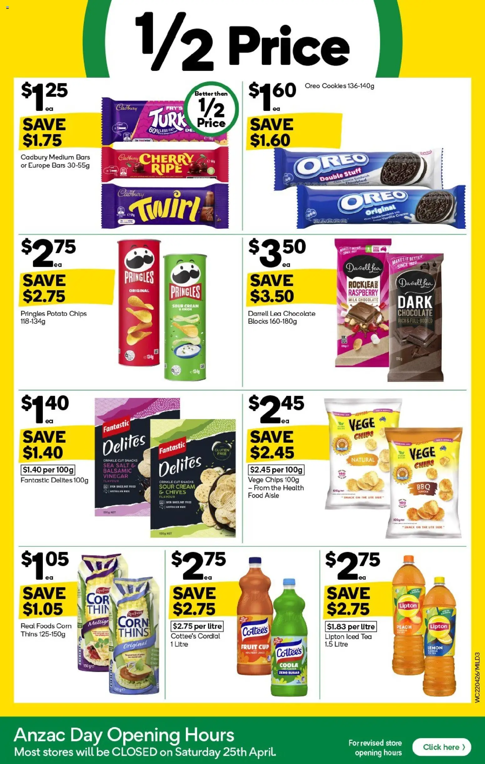 Woolworths catalogue - valid from 22.04.2026 | Page: 3 | Products: Tea, Sour cream, Caddy, Peach