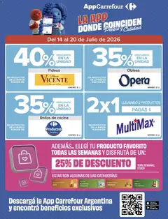 Vista previa Carrefour ofertas válido desde el 14/07/2026 | Página: 4 | Productos: Cocina, Café, Fideos