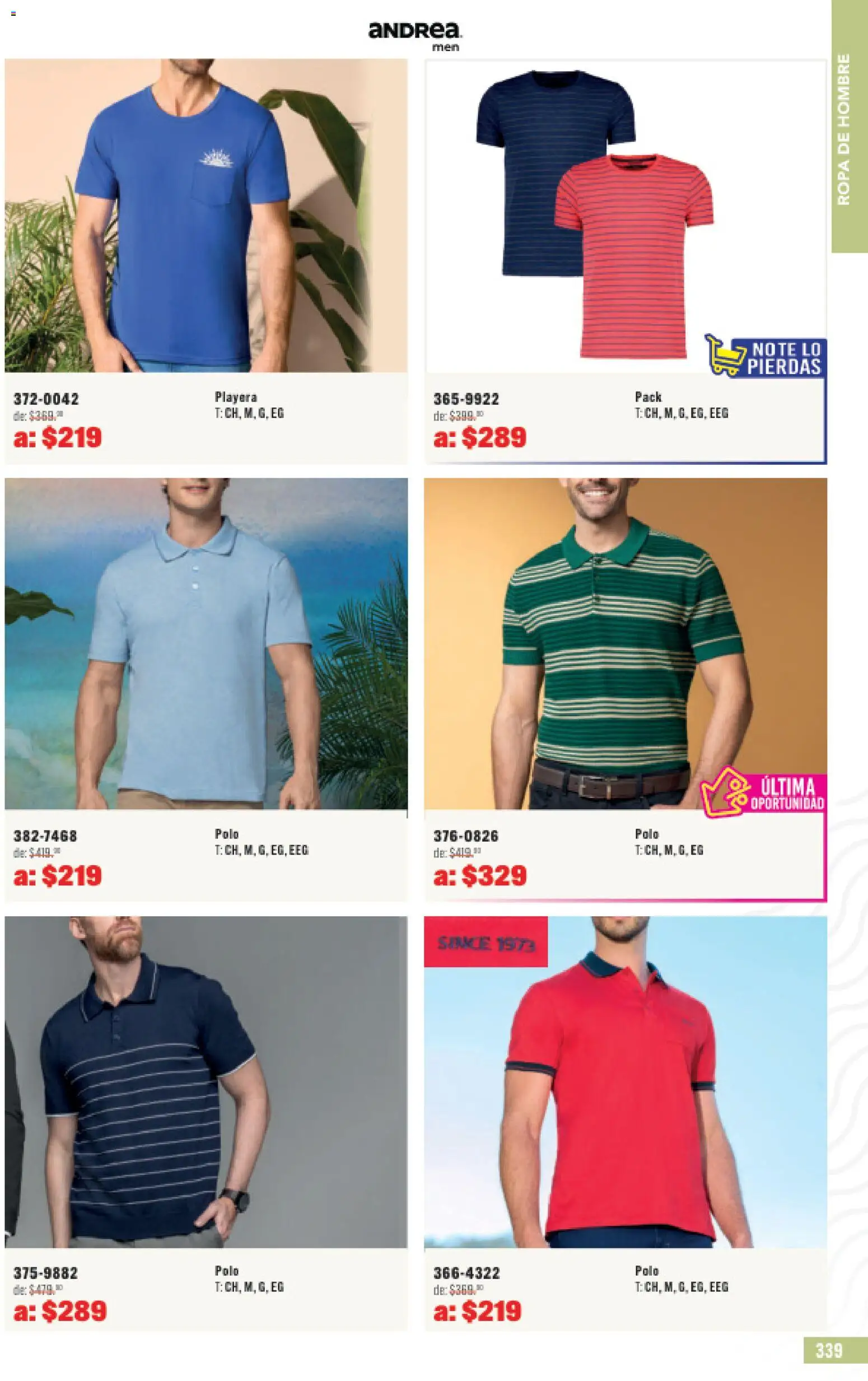 Nuevas ofertas de Andrea válidas en toda la República Mexicana desde el 31.05.2026. ¡Encuentra las mejores ofertas en Andrea catálogo Outlet! | Página: 339