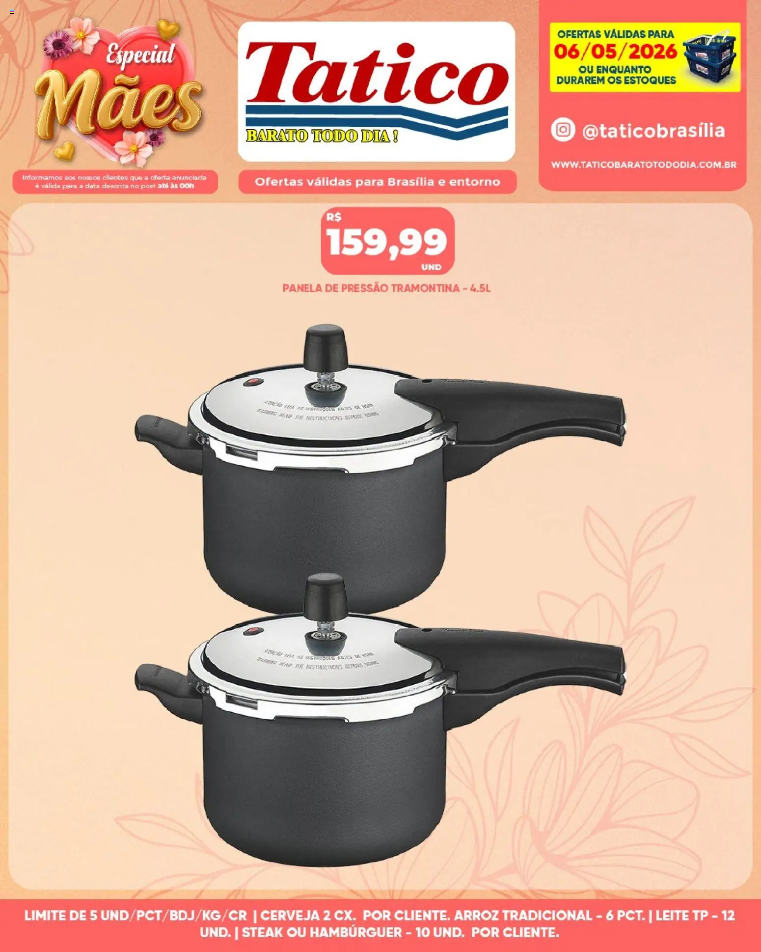 Tatico Folheto - válido de 06.05.2026 | Página: 16 | Produtos: Panela, Panela de pressão, Leite, Cerveja