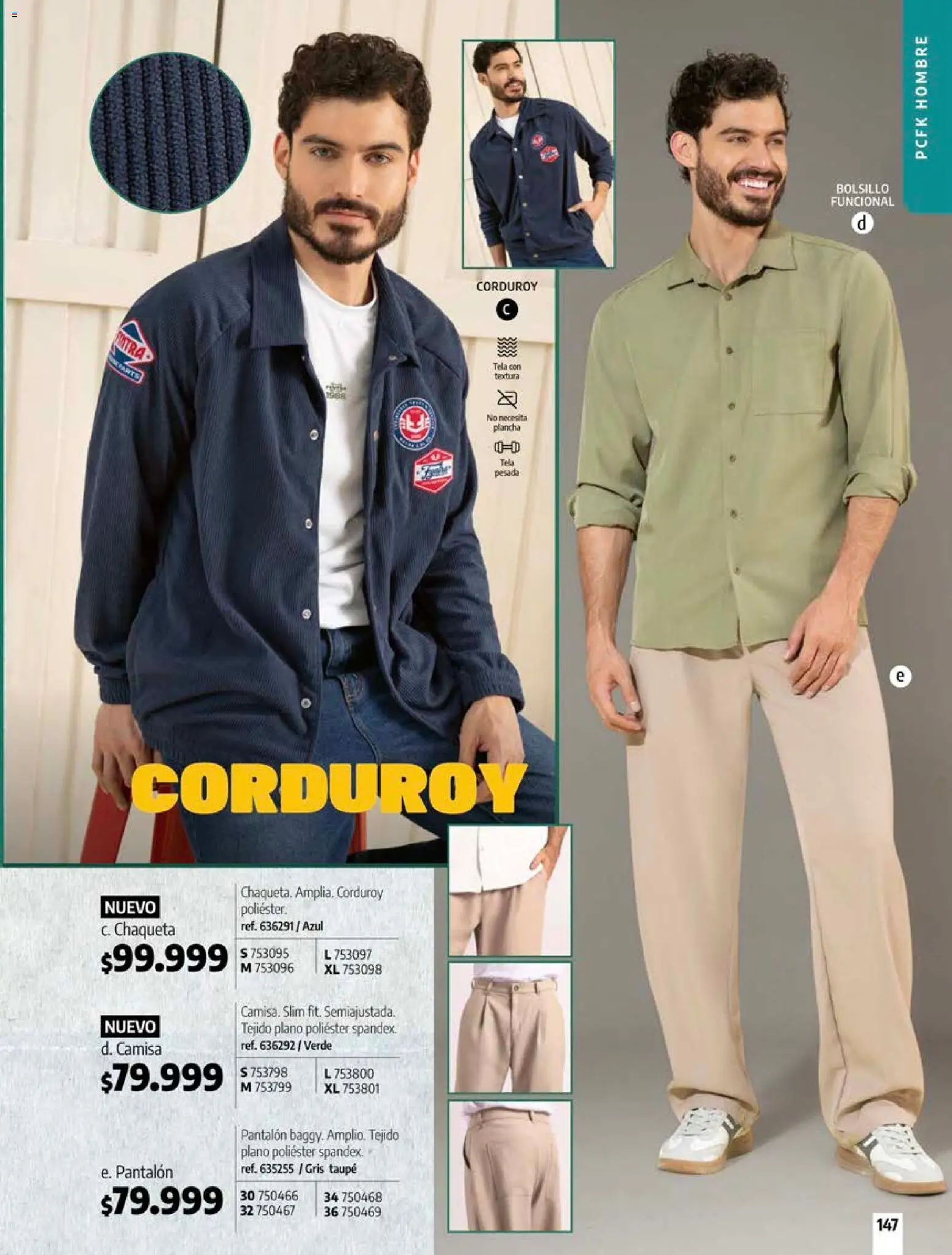 Pacifika revista - valida desde el 18/09/2026 | Página: 147 | Productos: Plancha, Camisa, Chaqueta