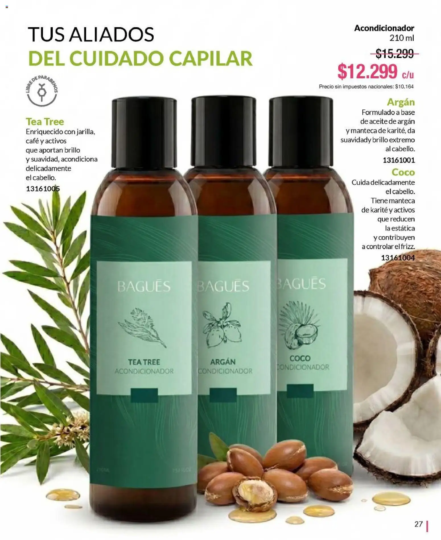 Bagués - Catálogo │ válido desde el 01.06.2026 | Página: 27 | Productos: Aceite, Acondicionador, Brillo, Café