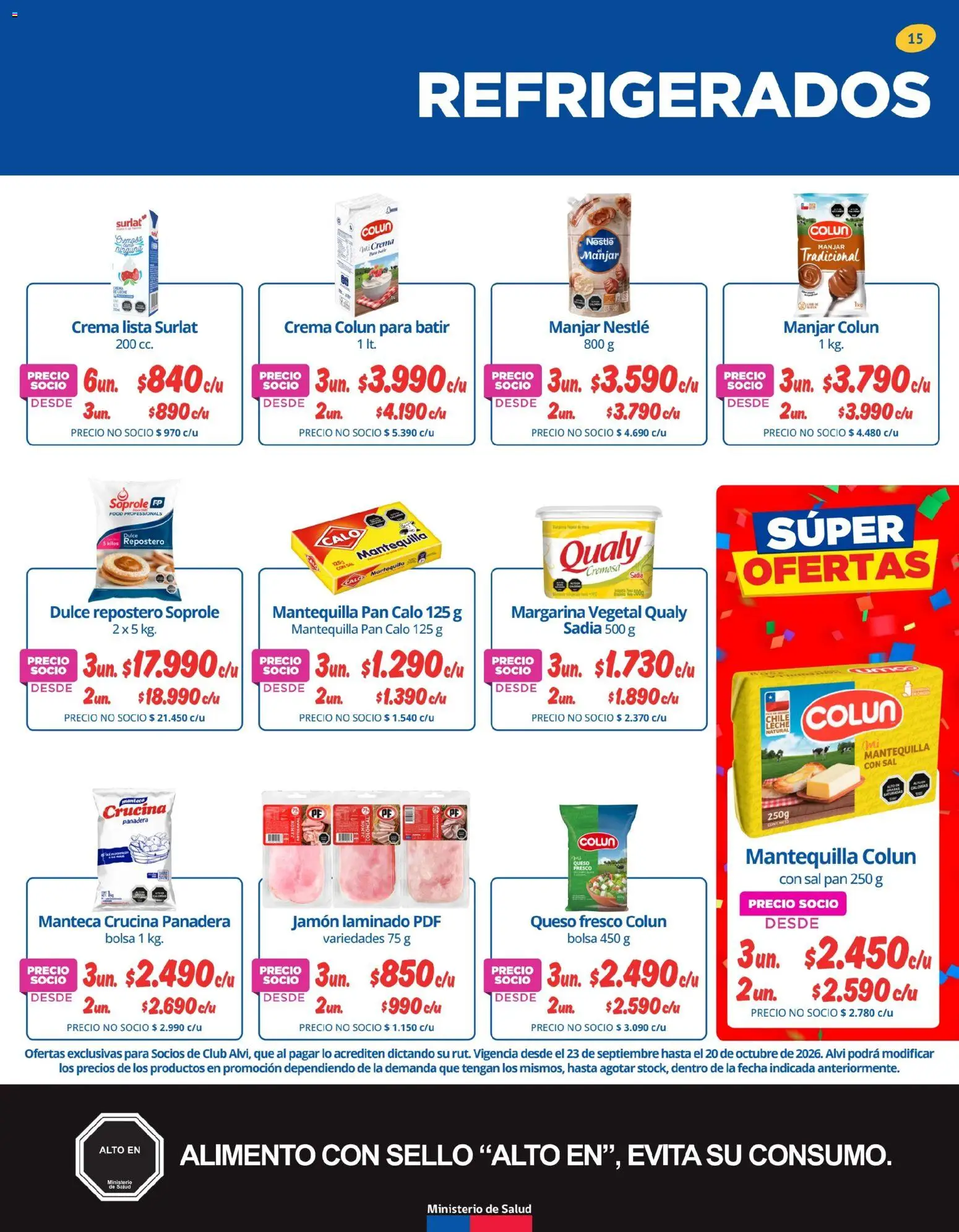 Alvi Ofertas │ válido desde el 21.09.2026 | Página: 15 | Productos: Margarina, Leche, Pan, Crema