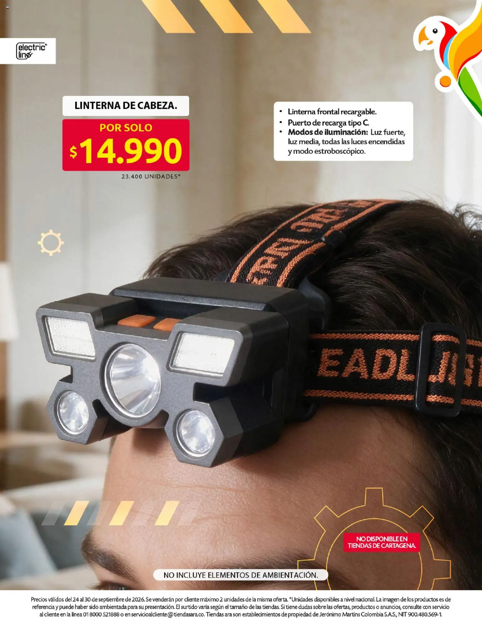 Ara revista - valida desde el 24/09/2026 | Página: 8 | Productos: Sobre, Linterna, Iluminación