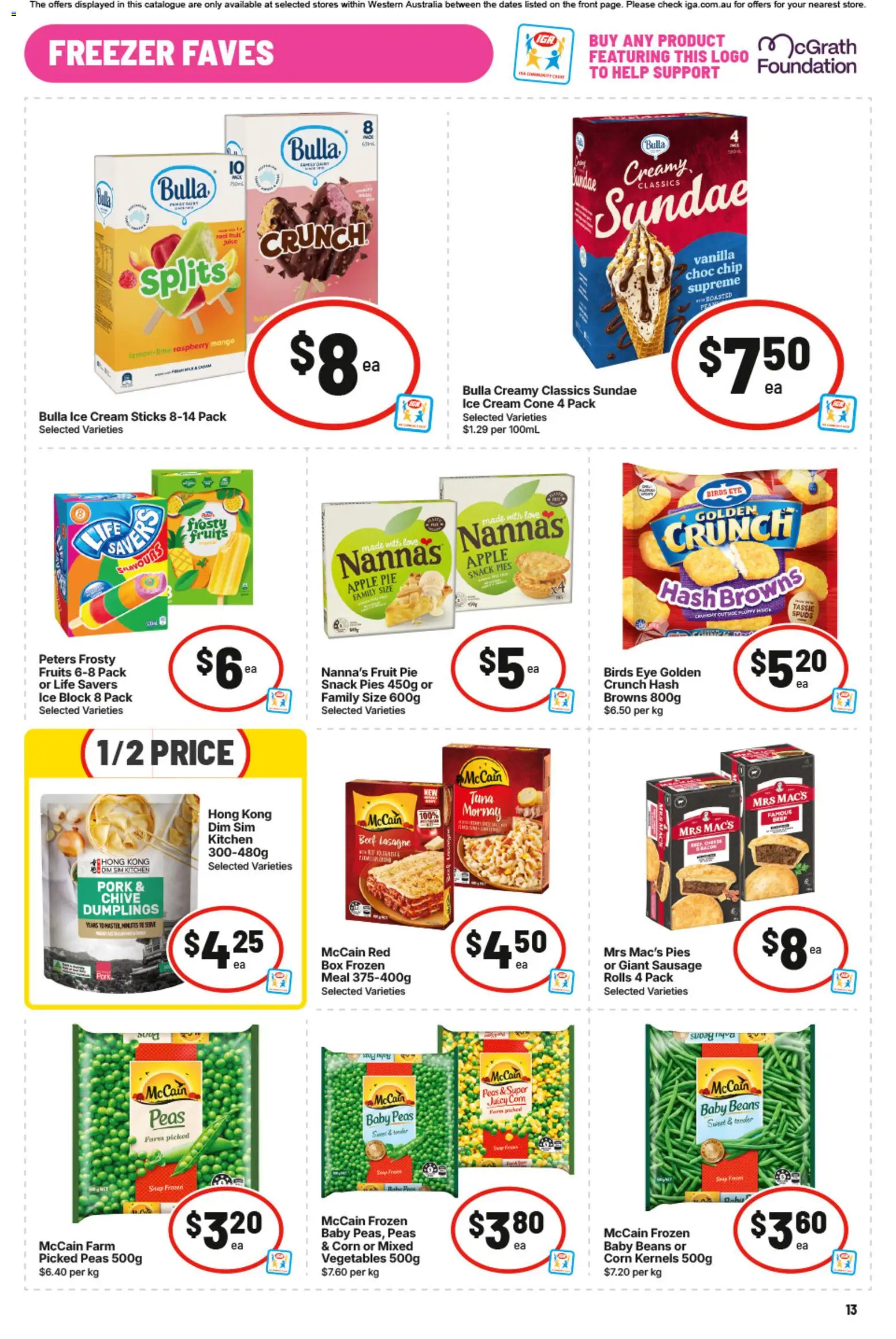 IGA catalogue - valid from 09/09/2026 | Page: 20 | Products: Cream, Ice cream, Freezer, Vanilla