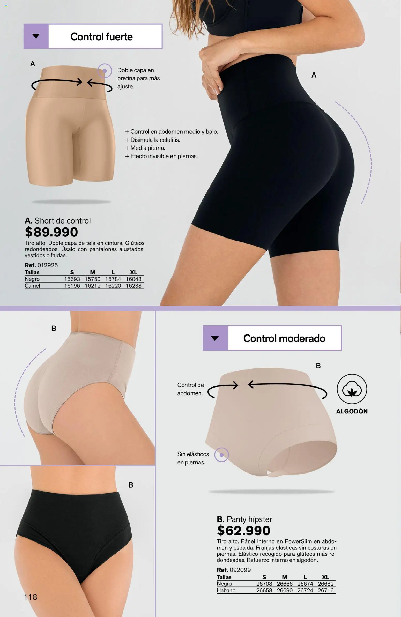 Leonisa revista - valida desde el 24/08/2026 | Página: 118 | Productos: Algodón, Pierna, Short, Pantalones