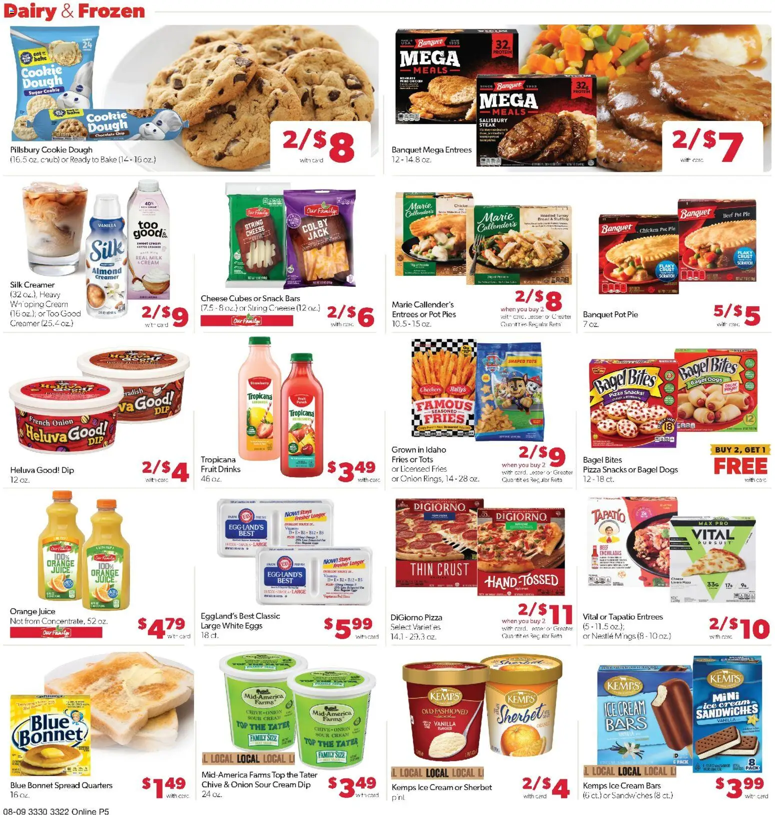 Family Fare Weekly Ad - MN - valid from 08/09/2026 | Page: 10 | Products: Cream cheese, Ice cream, Sugar, Onion