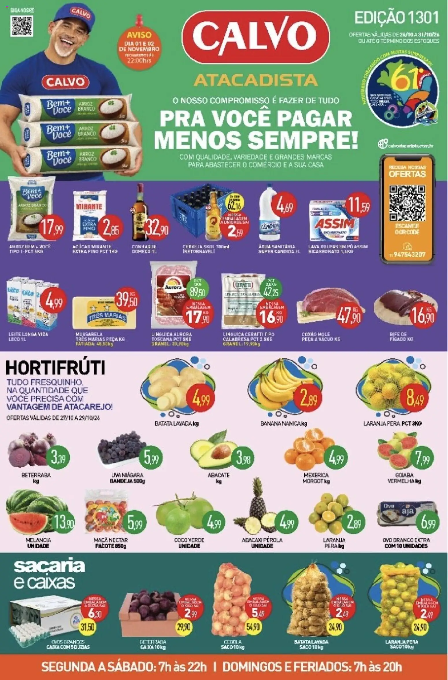 Calvo Atacadista Folheto - válido de 26/10/2026 | Página: 1
