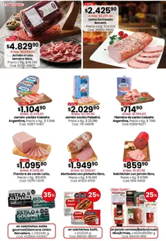 Vista previa Jamón cocido Paladini, Jamón cocido Paladini válido desde el 14/09/2026 | Página: 10 | Productos: Lomo, Jamón cocido, Mortadela, Cerdo
