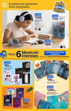 Vista previa de Walmart folleto Back to School, nuevo folleto de la tienda, válido en México a partir del 13/08/2026 | Página: 13 | Productos: Pasta, Cuaderno, Audífonos, Micrófono