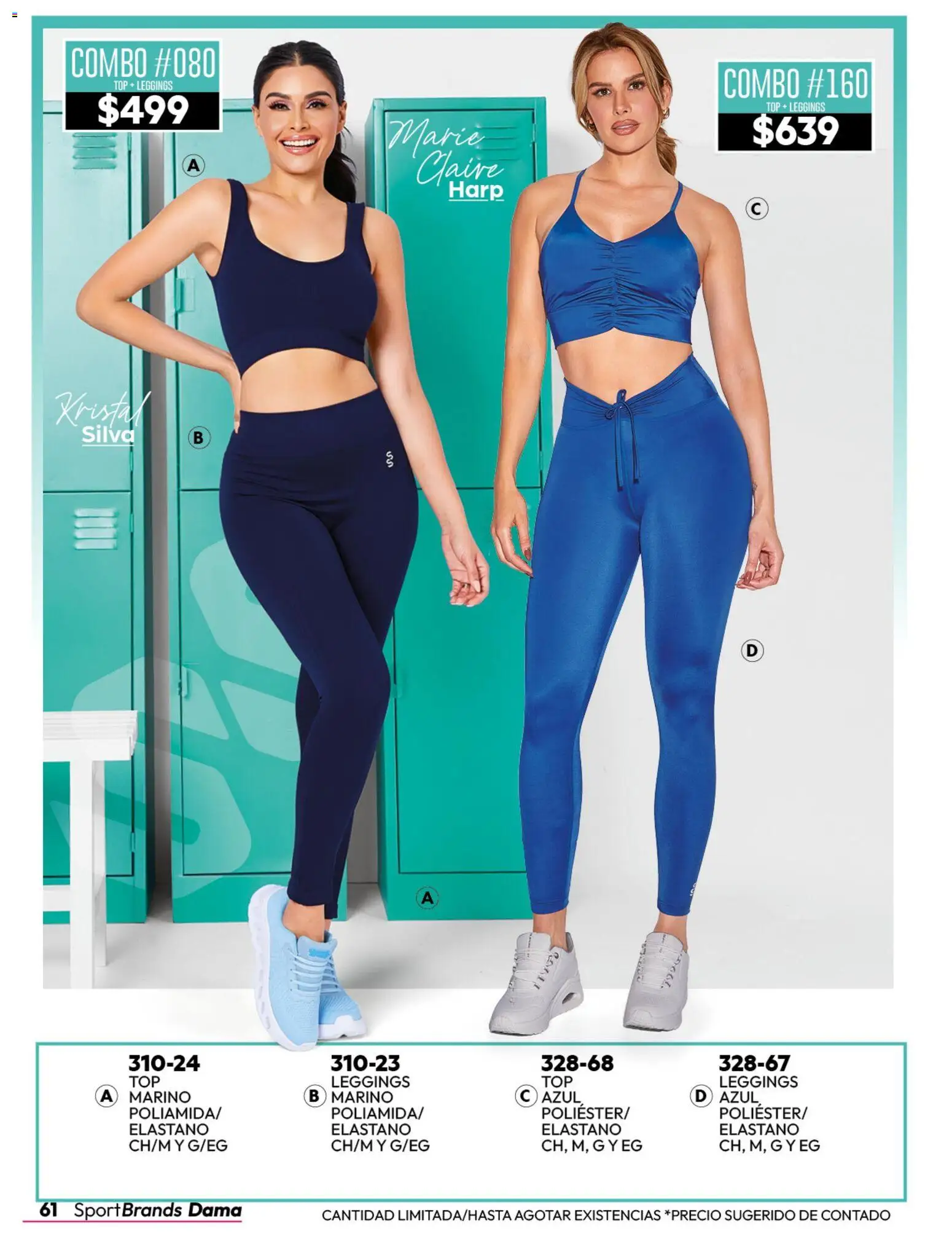 Nuevas ofertas de Cklass válidas en toda la República Mexicana desde el 08/07/2026. ¡Encuentra las mejores ofertas en Cklass catálogo Sportbrands dama! | Página: 62 | Productos: Leggings, Top