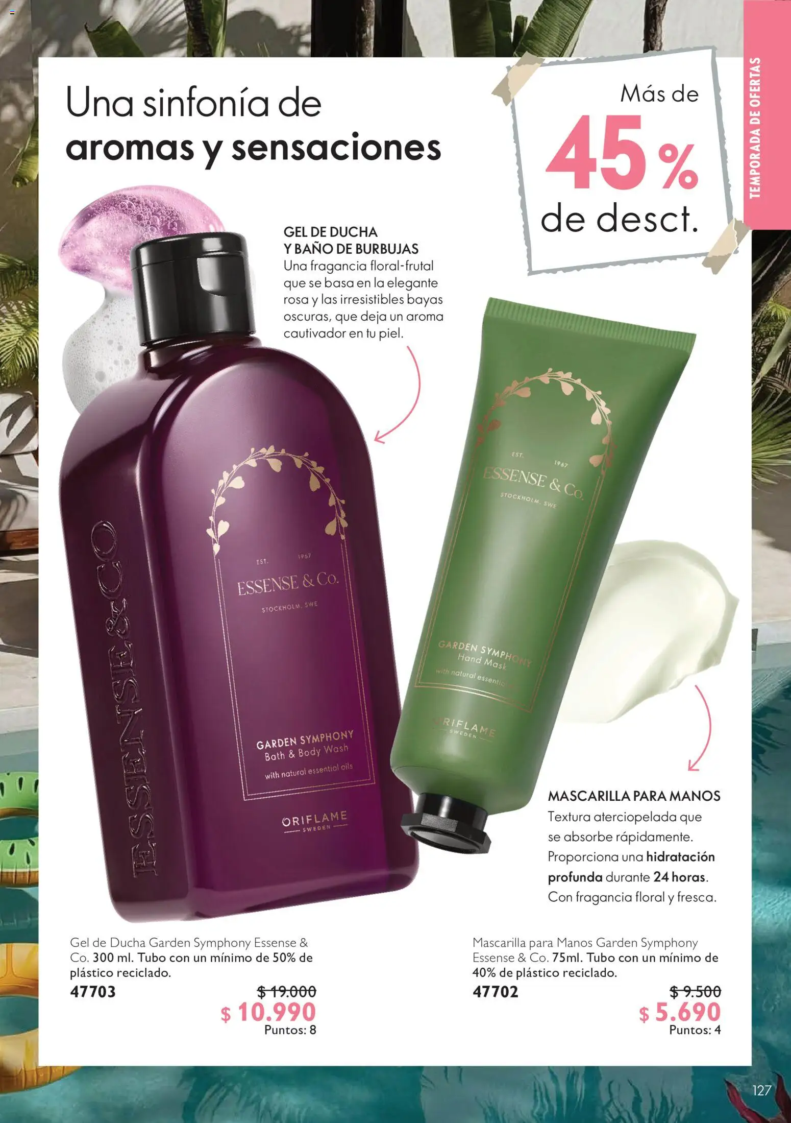 Oriflame Ofertas │ válido desde el 10.07.2026 | Página: 127 | Productos: Baño, Ducha, Mascarilla, Gel de ducha