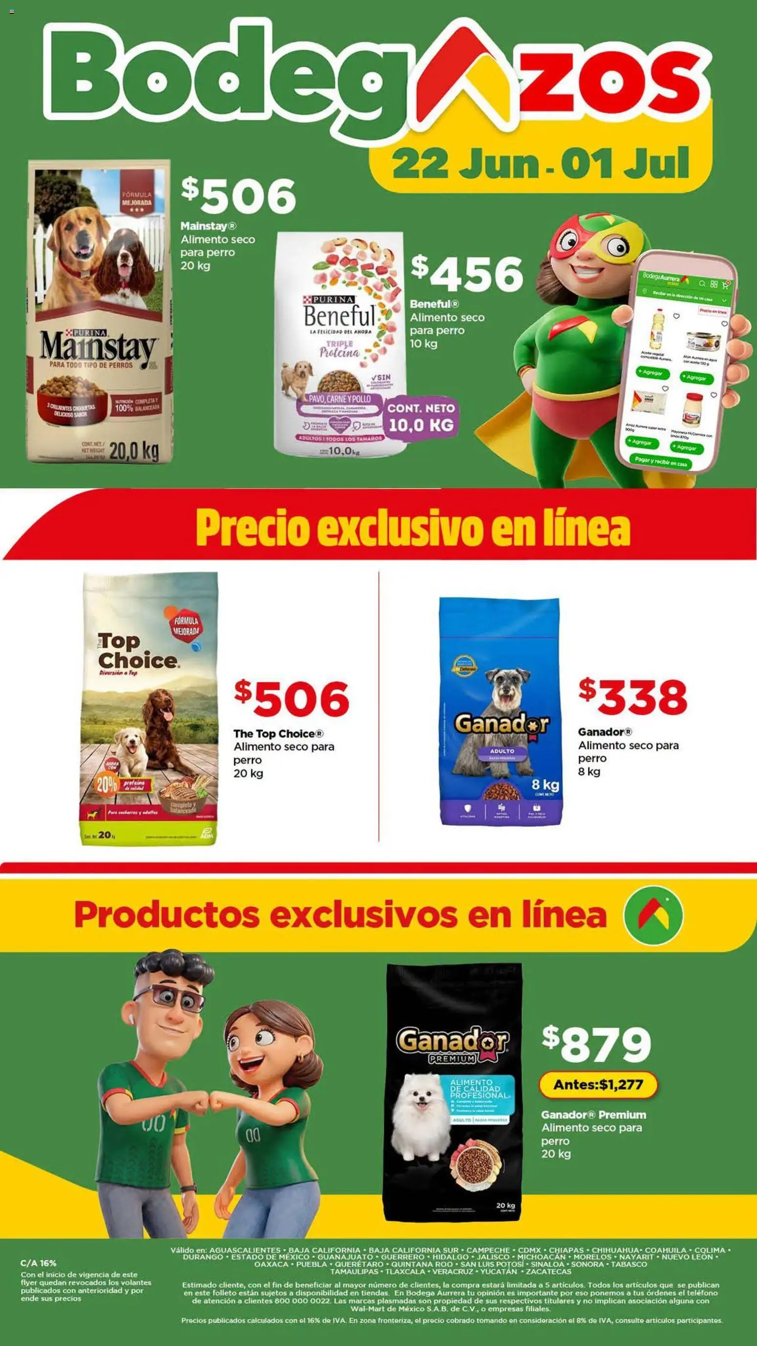 Nuevas ofertas de Bodega Aurrerá válidas en toda la República Mexicana desde el 22/06/2026. ¡Encuentra las mejores ofertas en Bodega Aurrerá folleto lleva tu despensa completa al precio más baj! | Página: 9 | Productos: Pollo, Top, Teléfono