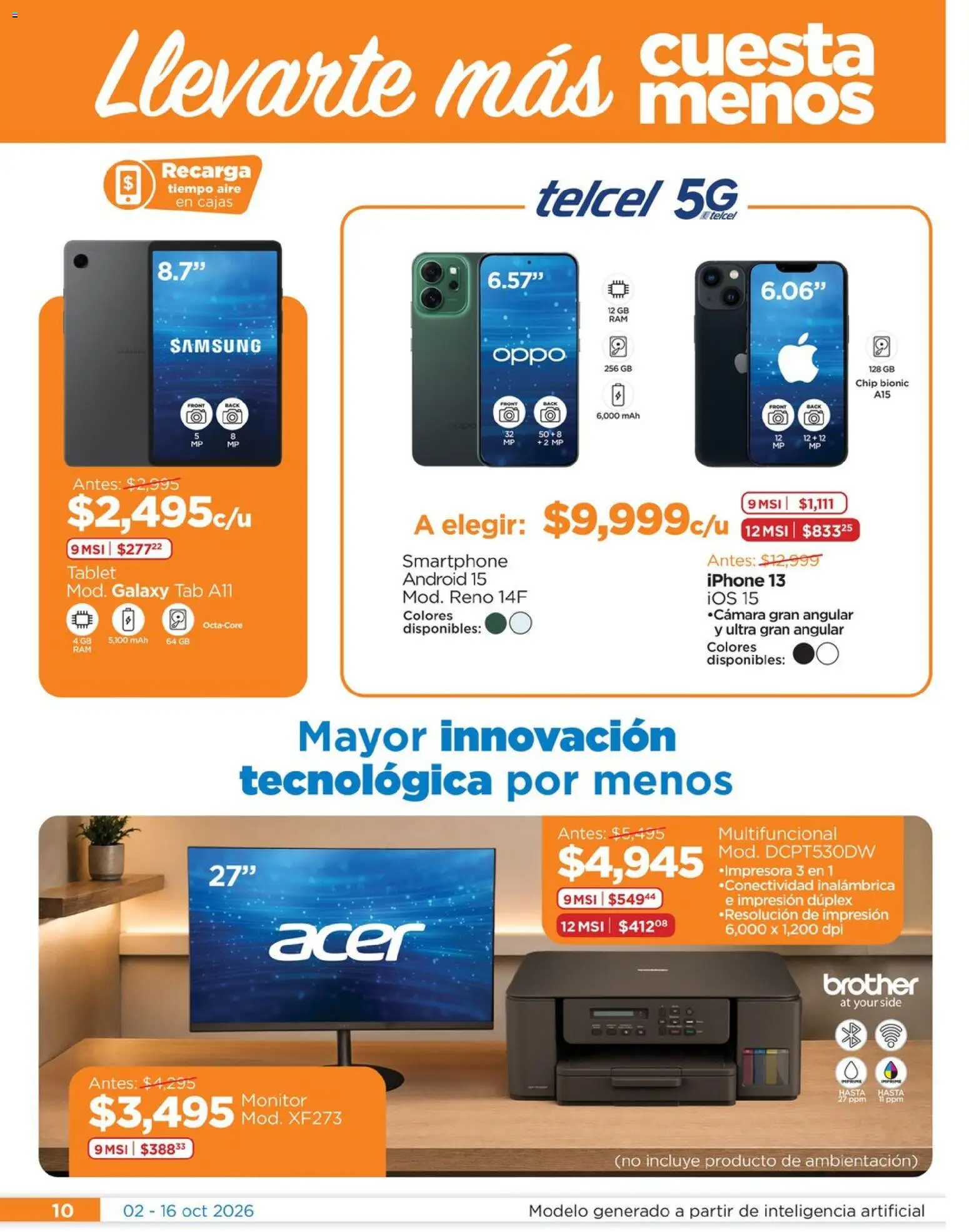 Nuevas ofertas de Chedraui válidas en toda la República Mexicana desde el 02/10/2026. ¡Encuentra las mejores ofertas en Chedraui folleto Renueva tu hogar Llevarte más cuesta menos! | Página: 10