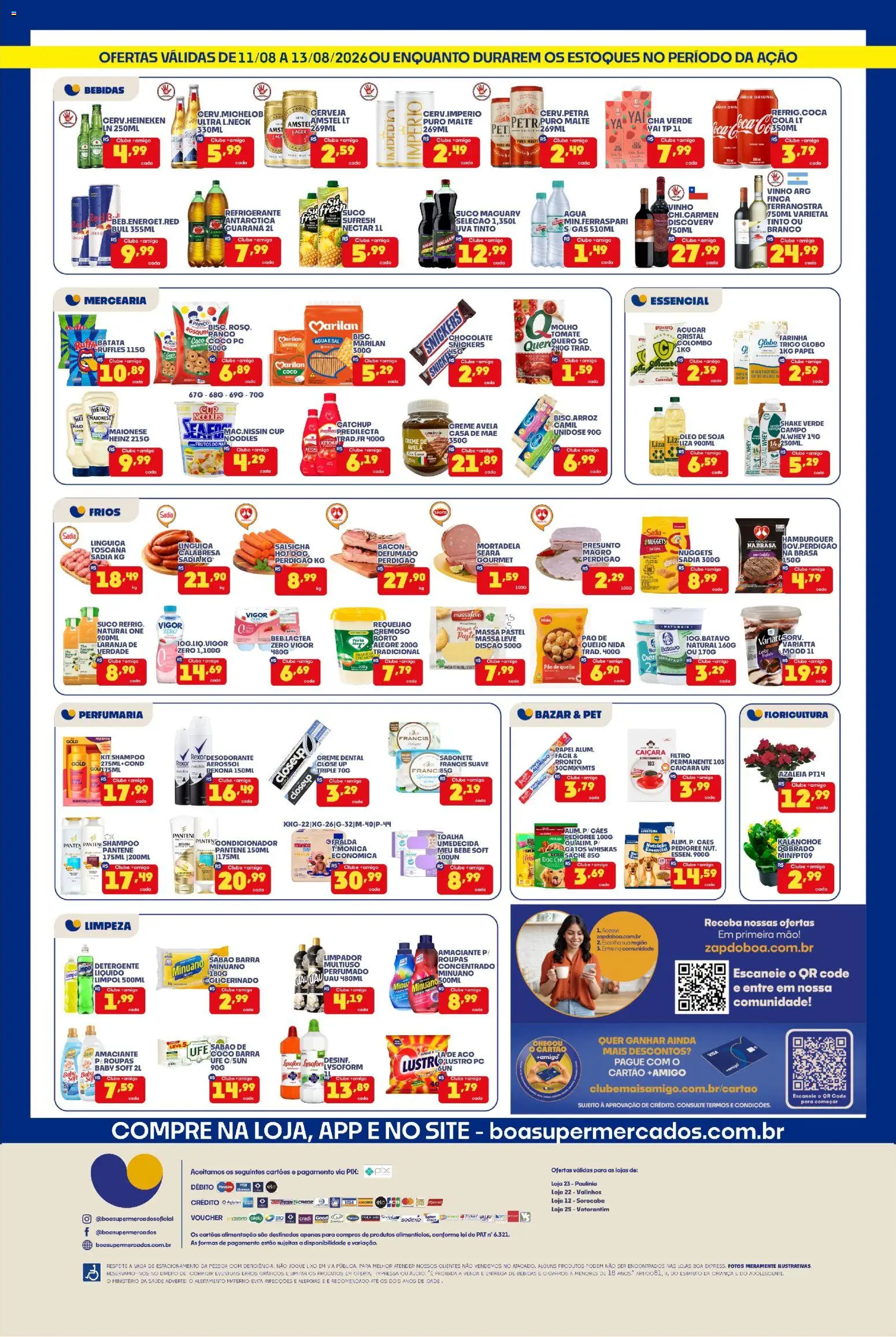 Boa Supermercados Folheto - válido de 11/08/2026 | Página: 2 | Produtos: Shampoo, Detergente, Creme dental, Soja