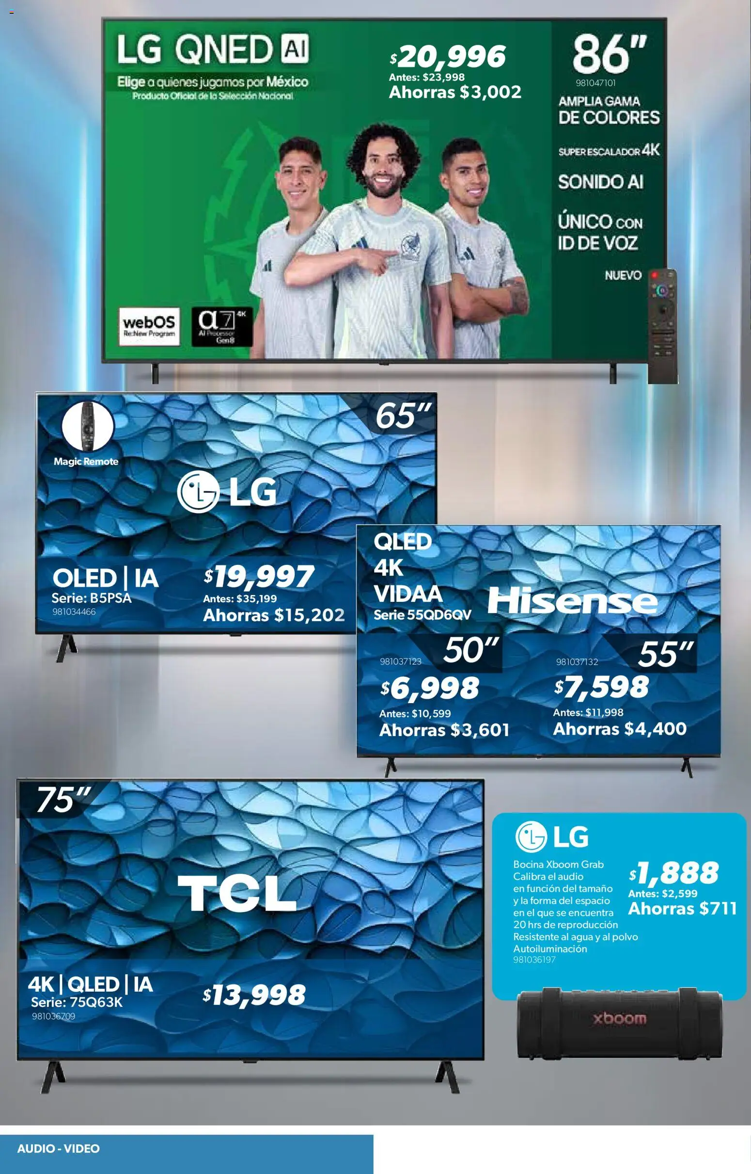 Nuevas ofertas de Sam's Club válidas en toda la República Mexicana desde el 03/03/2026. ¡Encuentra las mejores ofertas en Sam's Club catálogo! | Página: 28 | Productos: Agua, Audio, Bocina, Polvo