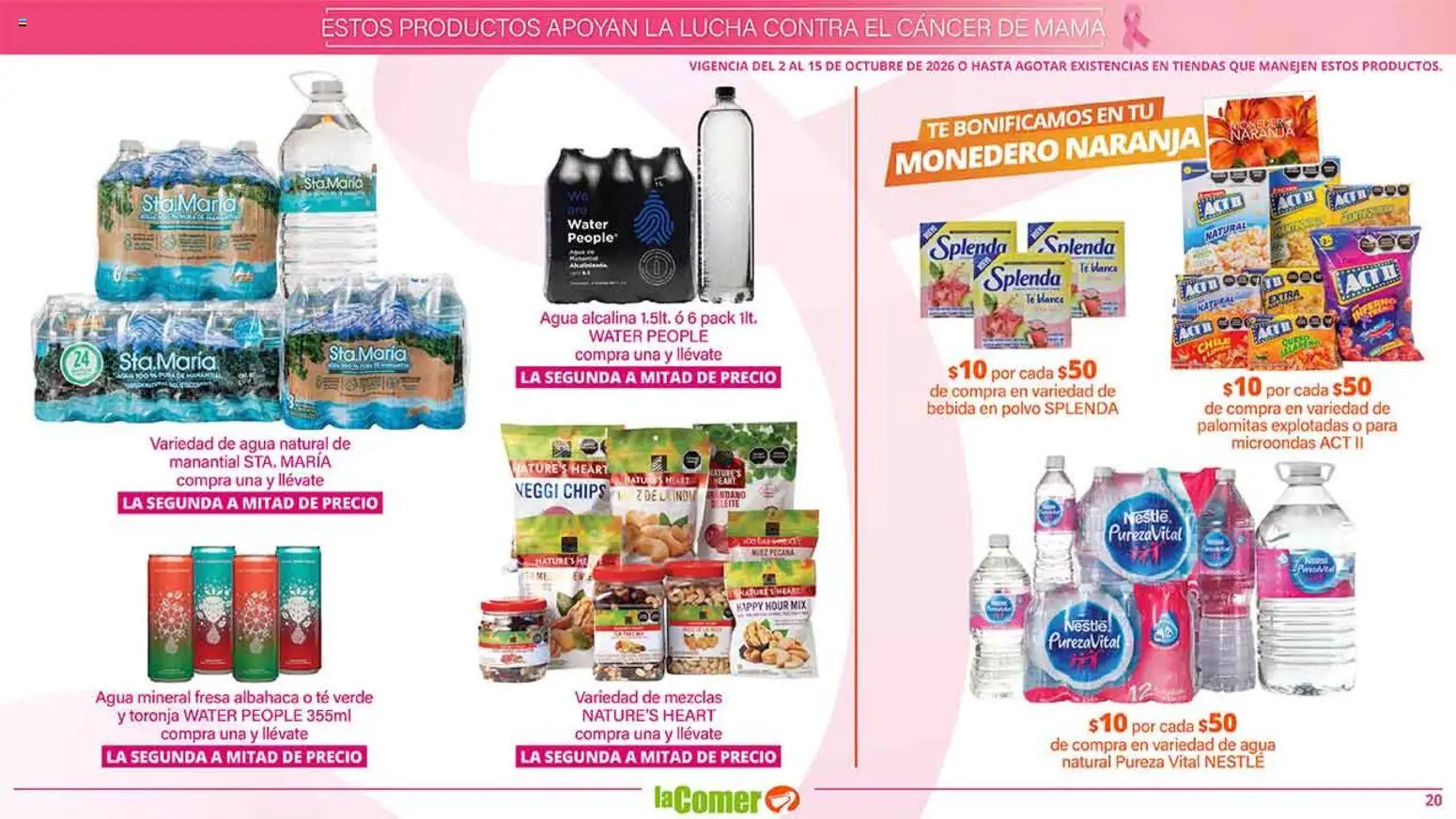Nuevas ofertas de La Comer válidas en toda la República Mexicana desde el 02/10/2026. ¡Encuentra las mejores ofertas en La Comer folleto es la tienda rosa! | Página: 20