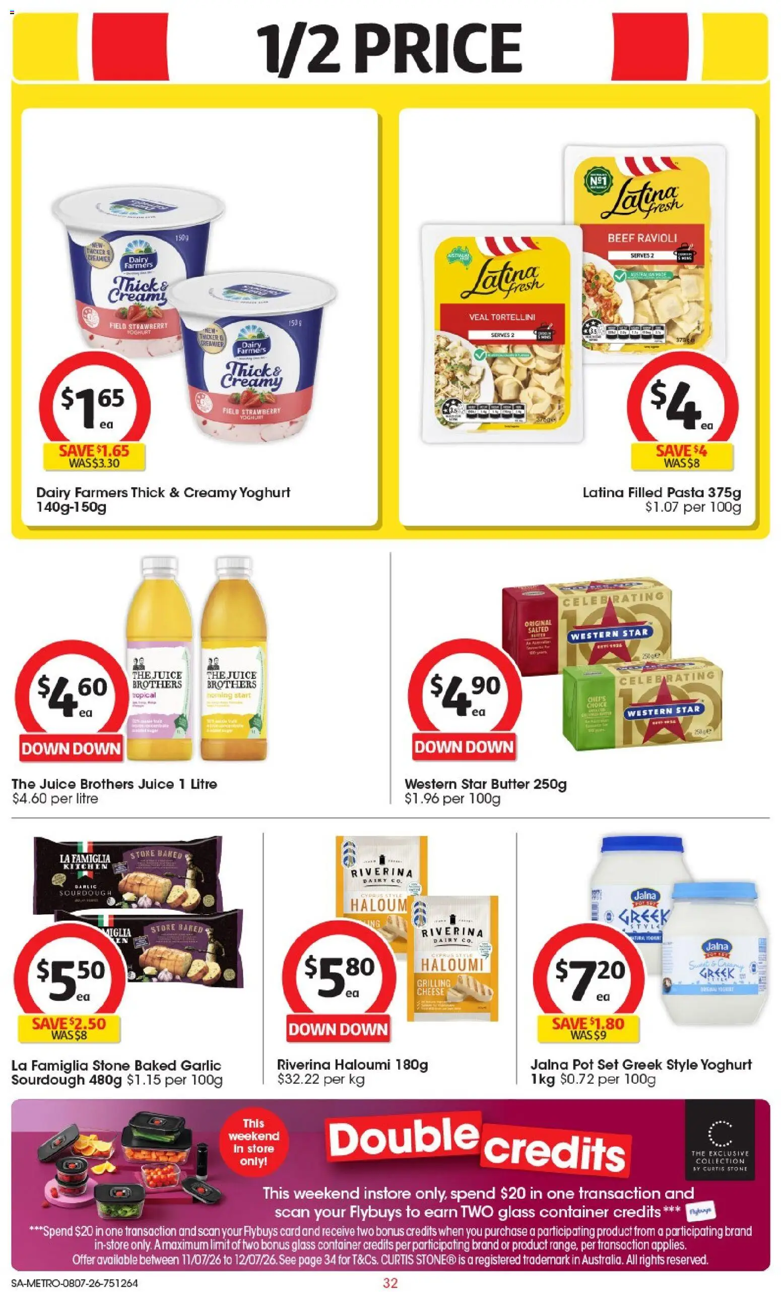 Coles catalogue - valid from 08/07/2026 | Page: 32 | Products: Dairy, Cheese, Juice, Pasta