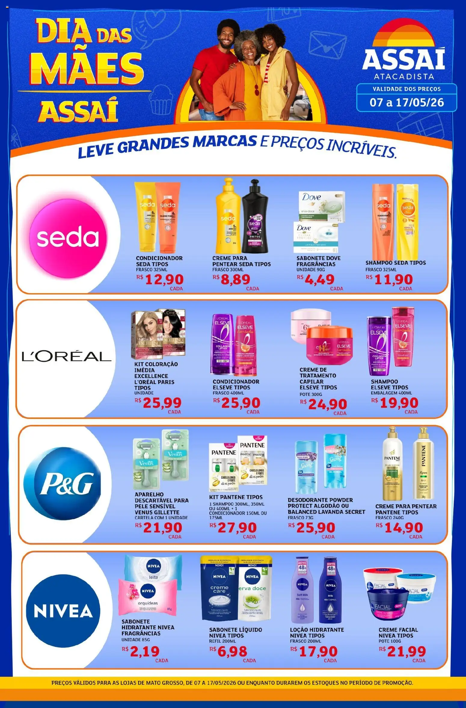Assaí Atacadista Folheto - válido de 08.05.2026 | Página: 1 | Produtos: Shampoo, Desodorante, Sabonete, Sabonete líquido