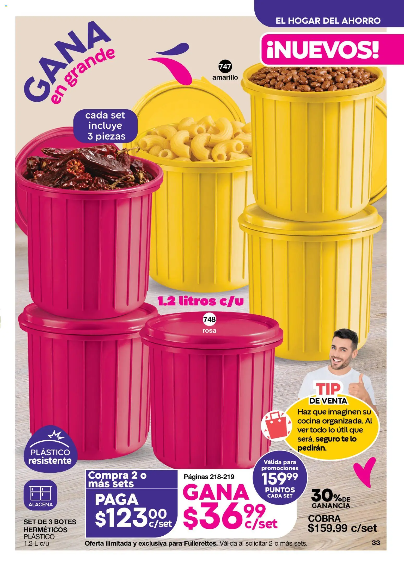Nuevas ofertas de Fuller válidas en toda la República Mexicana desde el 05/08/2026. ¡Encuentra las mejores ofertas en Fuller Gana Mas 8 2026! | Página: 33 | Productos: Cocina, Alacena, Té
