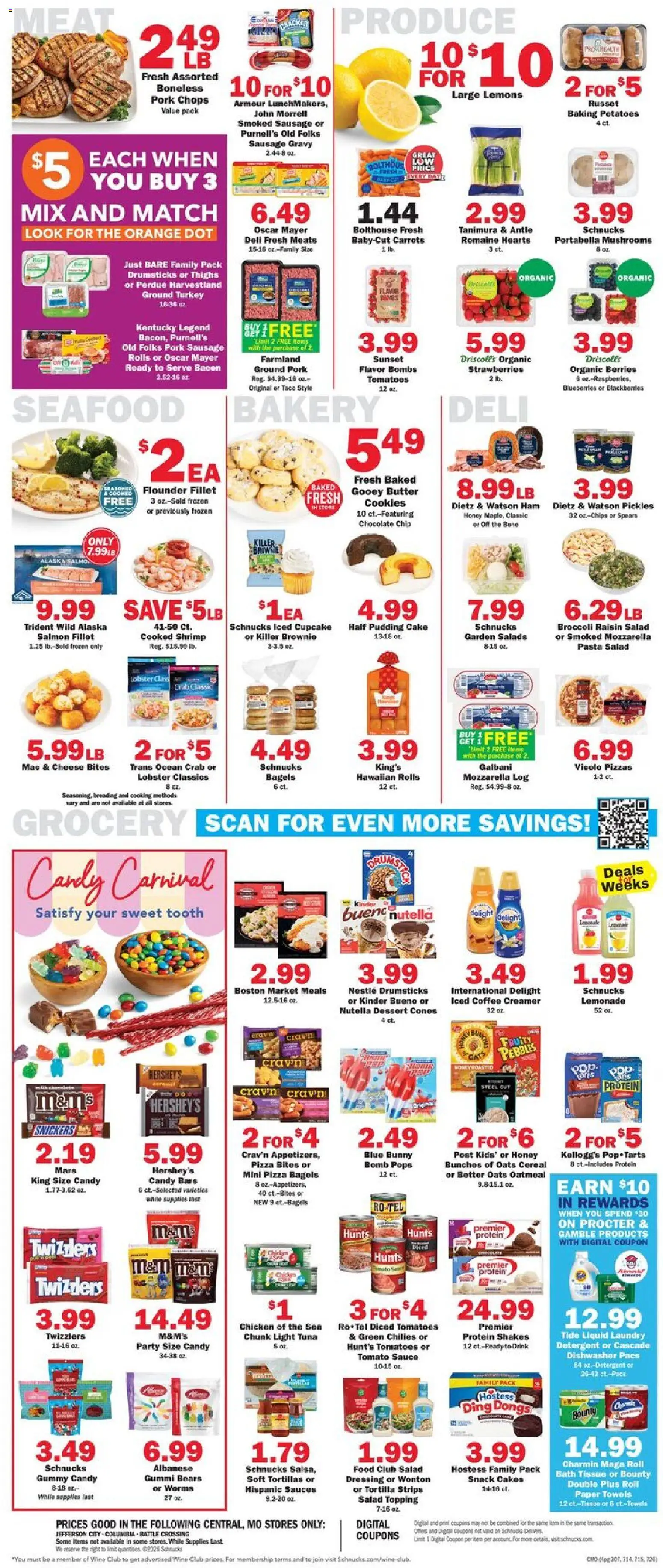 Schnucks Weekly Ad - valid from 27.05.2026 | Page: 4 | Products: Broccoli, Butter, Strawberries, Blueberries