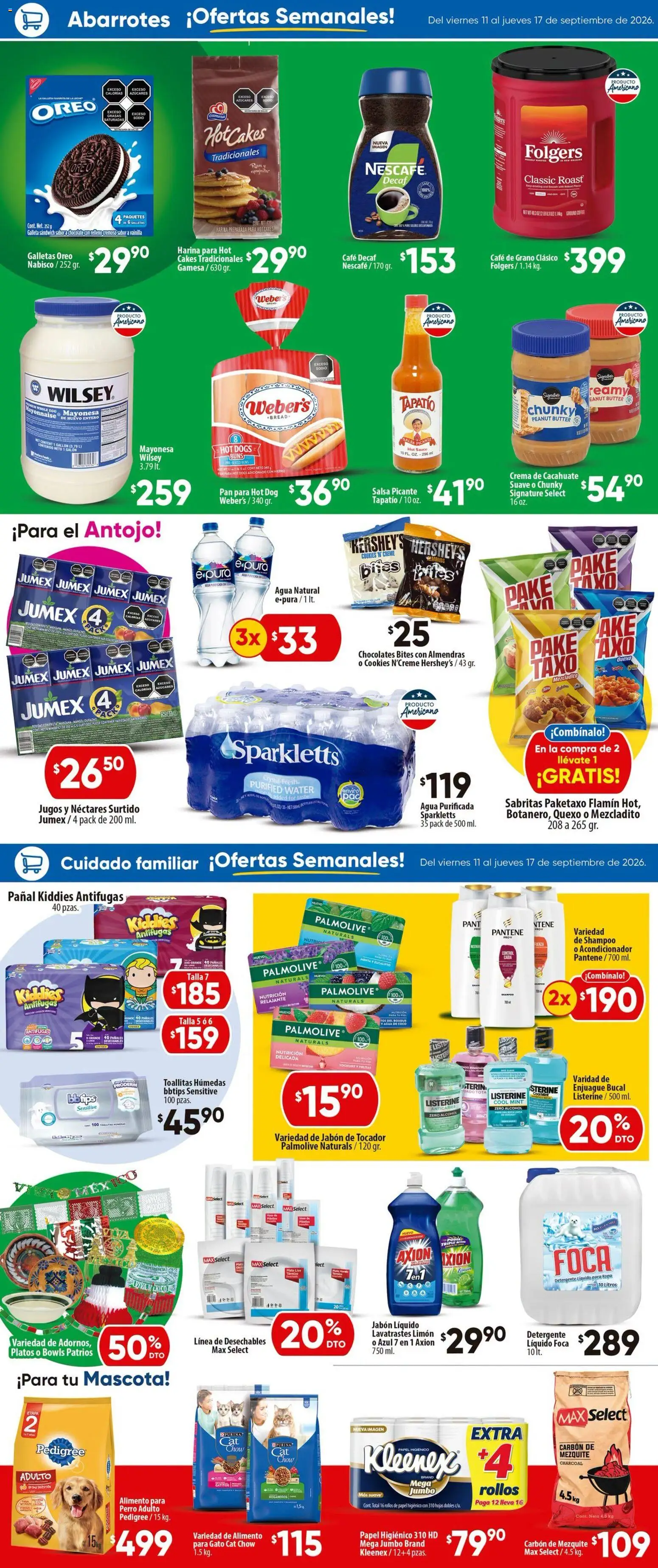 Nuevas ofertas de Calimax válidas en toda la República Mexicana desde el 11/09/2026. ¡Encuentra las mejores ofertas en Calimax folleto Mexicali y SLRC! | Página: 2 | Productos: Listerine, Jabón líquido, Huevo, Agua